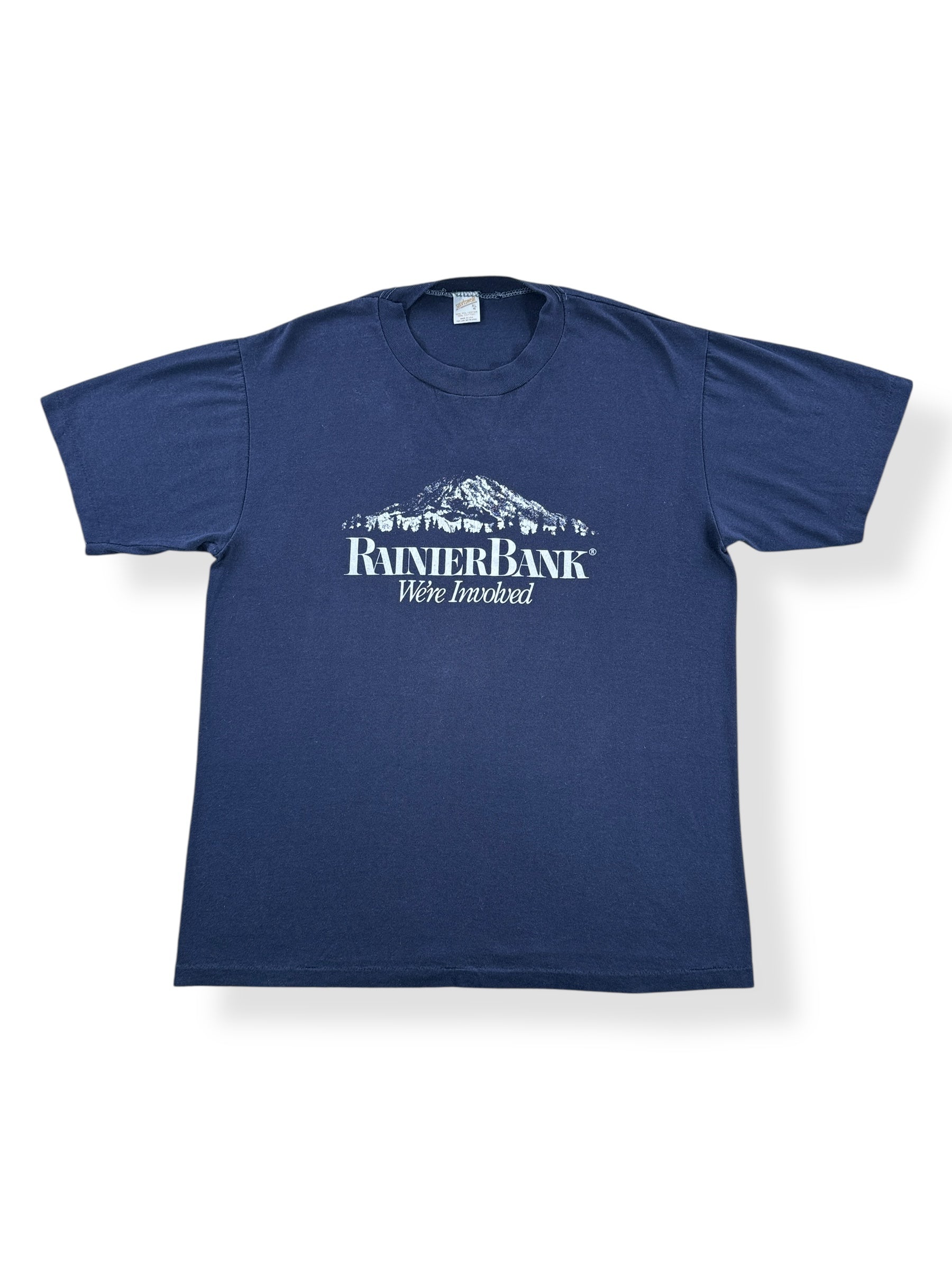 Front of Vintage Rainier Bank Tee SZ L
