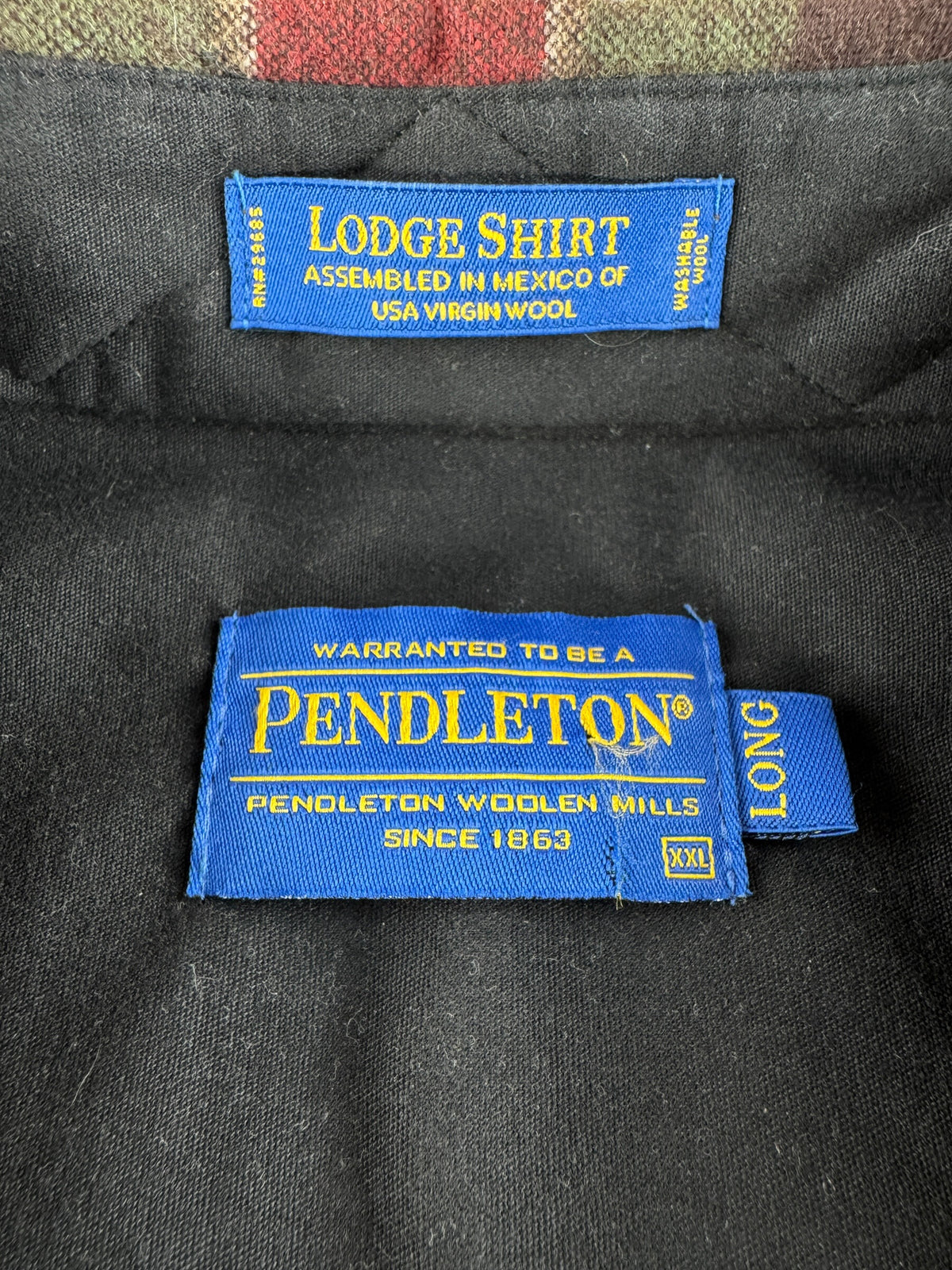 Tag on Pendleton Lodge Shirt SZ XXL Long