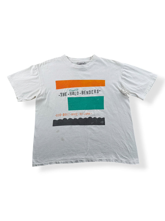 Front of Vintage Halo Benders God Don't Make No Junk Tee SZ L