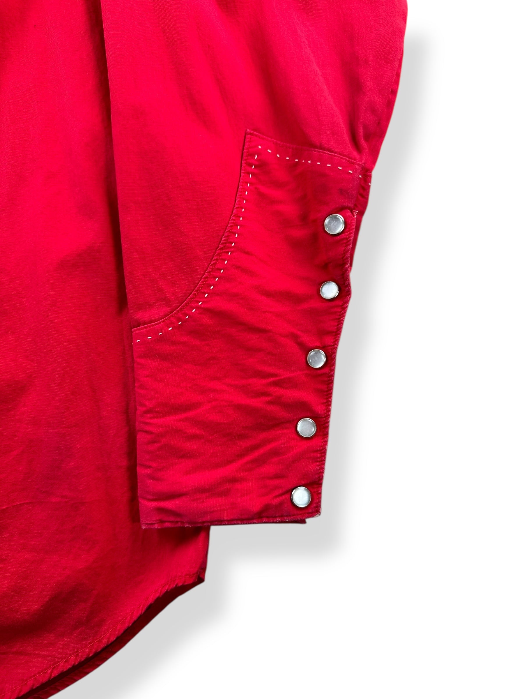 Cuff on Vintage Panhandle Slim Red Star Pearlsnap Shirt SZ M