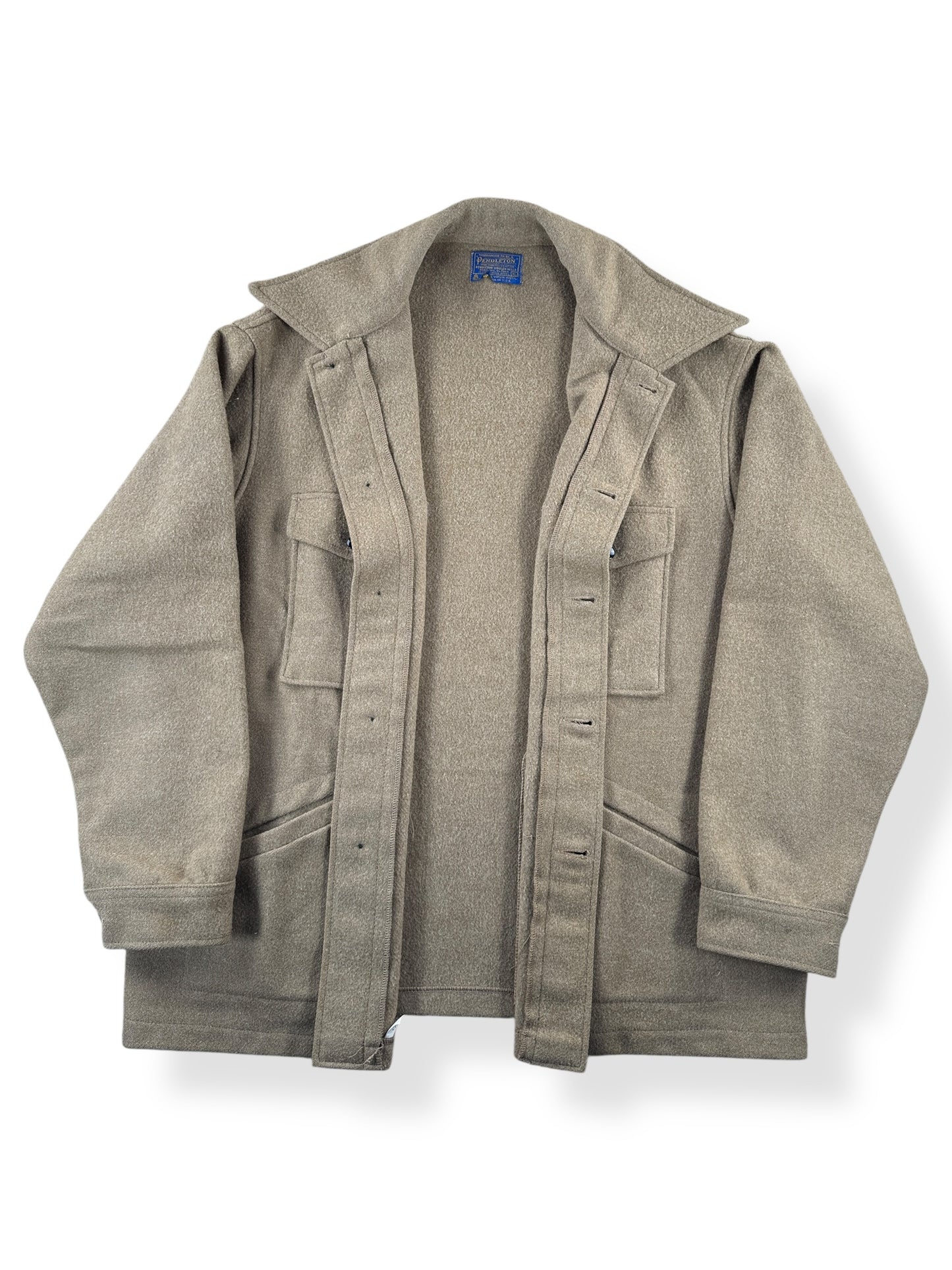 Inside of Vintage Tan Pendleton Jacket SZ XL