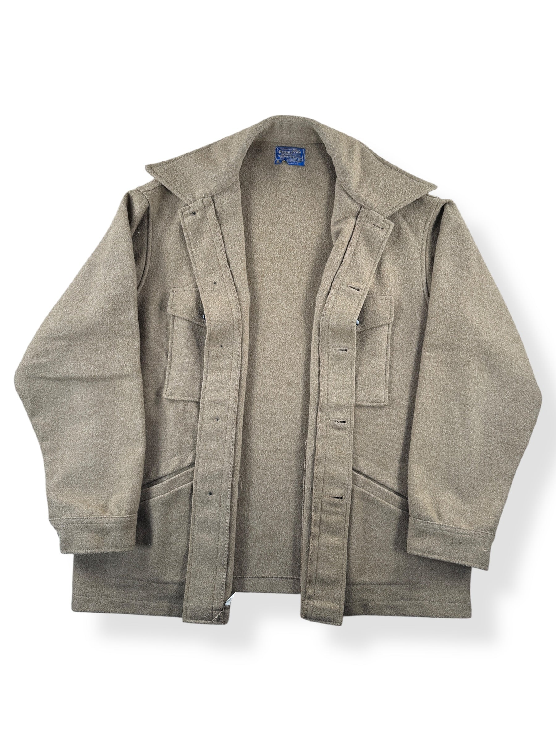 Inside of Vintage Tan Pendleton Jacket SZ XL