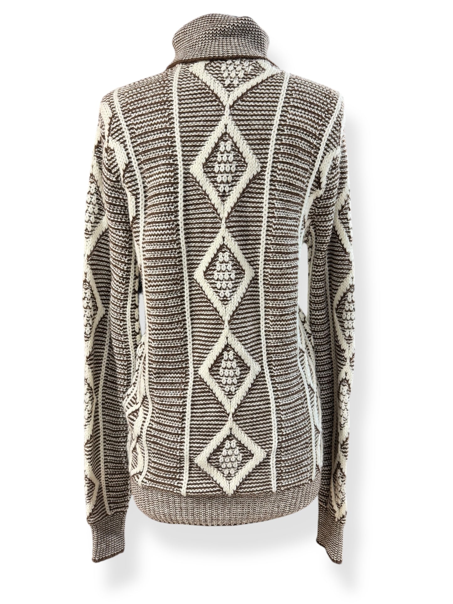 Back view of 1960s Tall-Her Turtleneck Sweater M