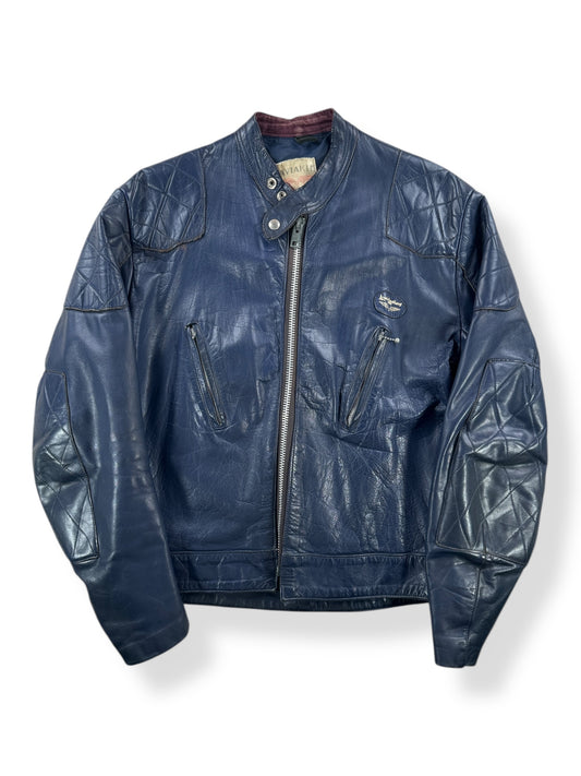 Front of Vintage 70's Era Lewis Leathers Cafe Cruiser Jacket SZ 44