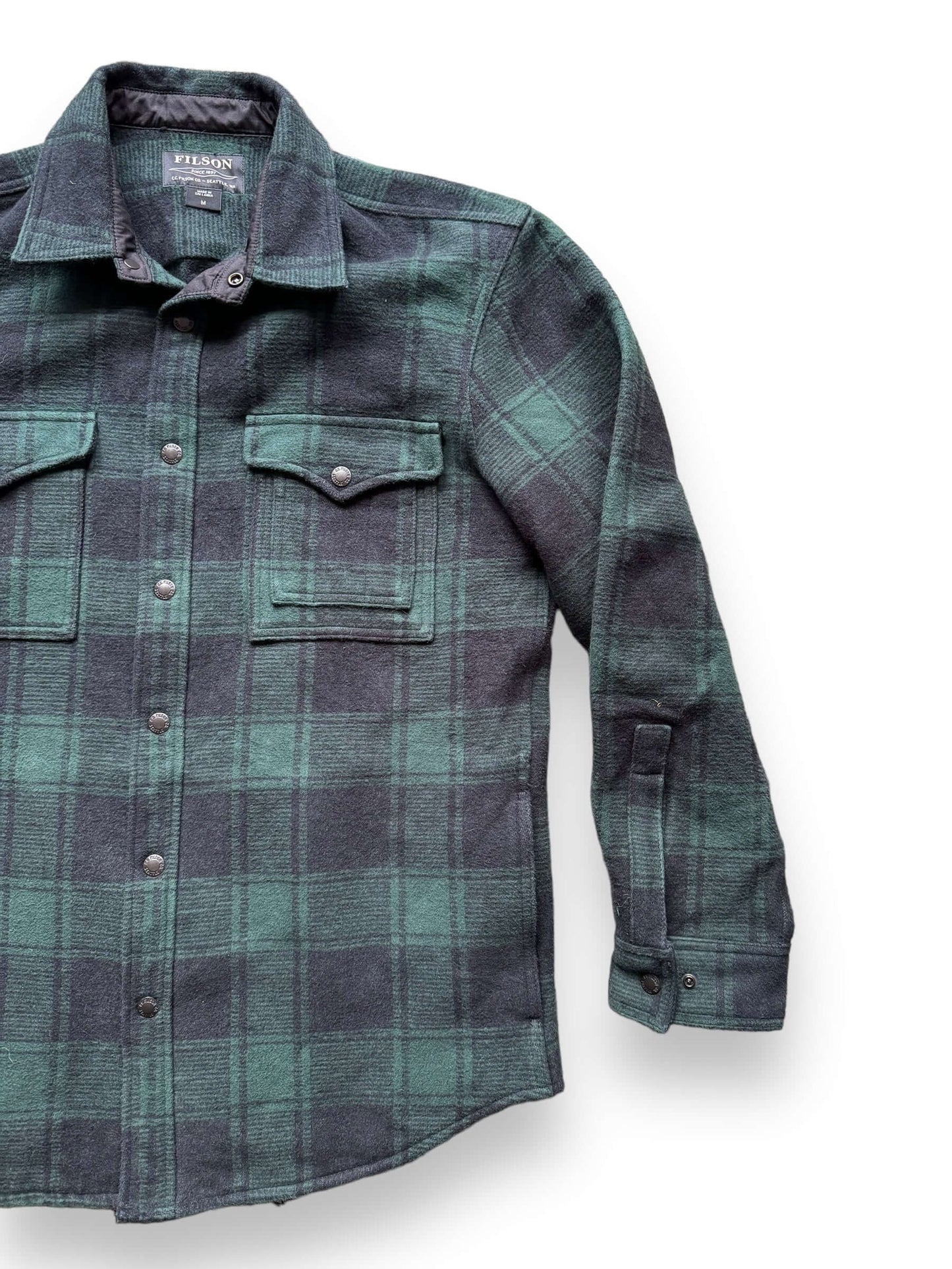 front left of Filson Beartooth Shirt Jacket SZ M