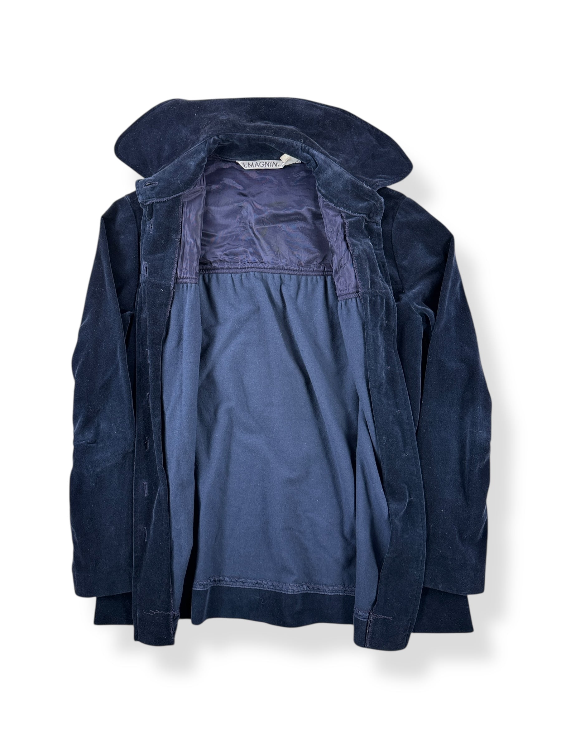 Open view of Vintage I. Magnin Velvet Jacket SZ 9