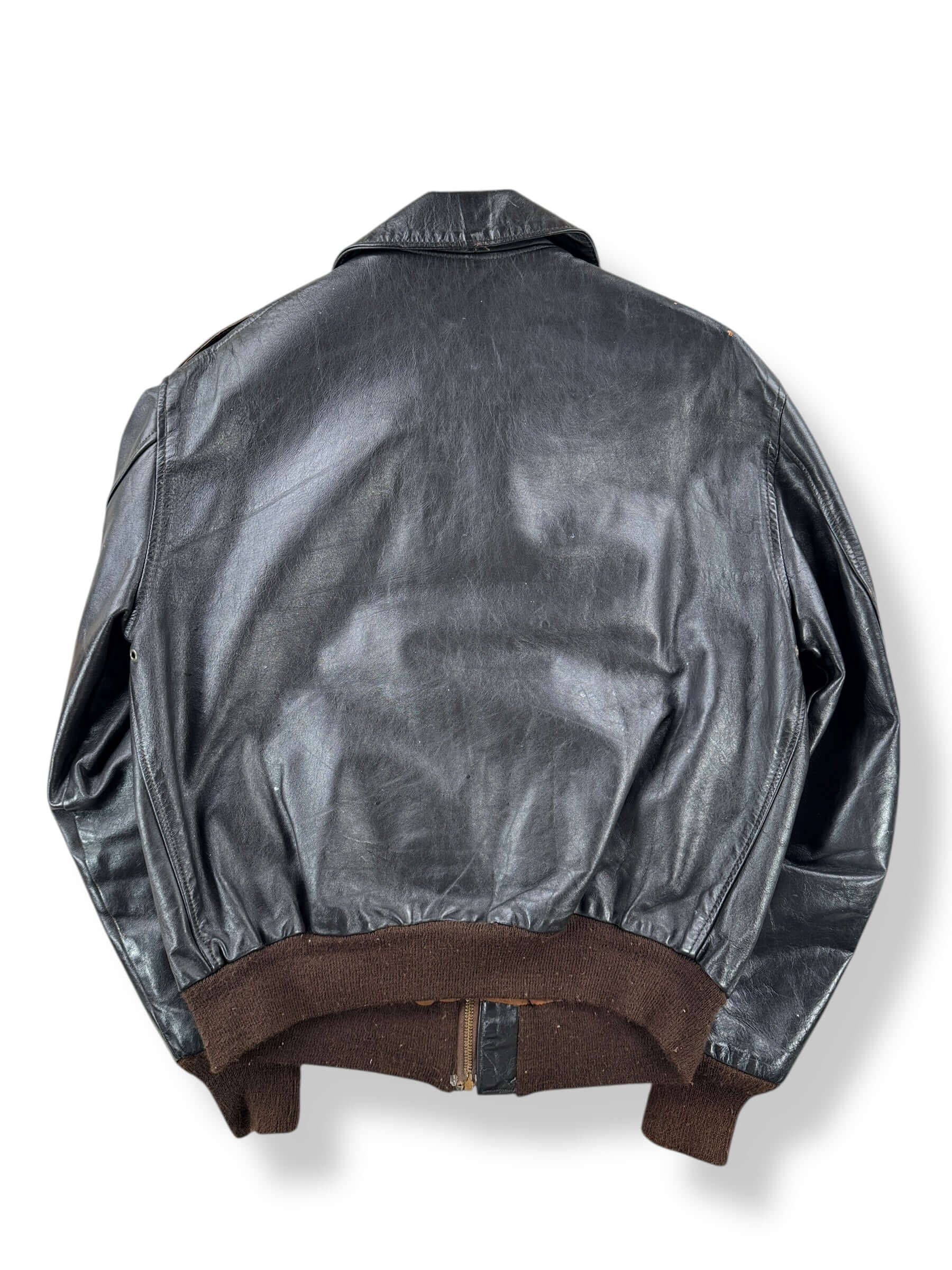 Back of Vintage Avirex A-2 Jacket SZ L