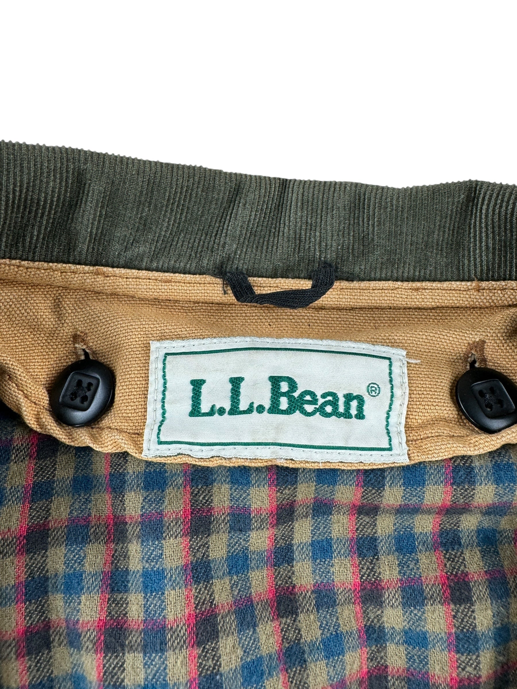 Tag on Vintage LL Bean Original Field Coat SZ XXL