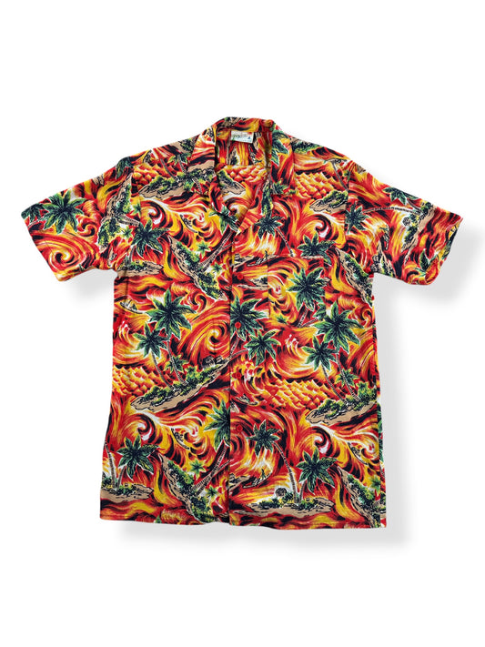 Front of Vintage Bahama Paradise Aloha Shirt SZ L (Fits S)