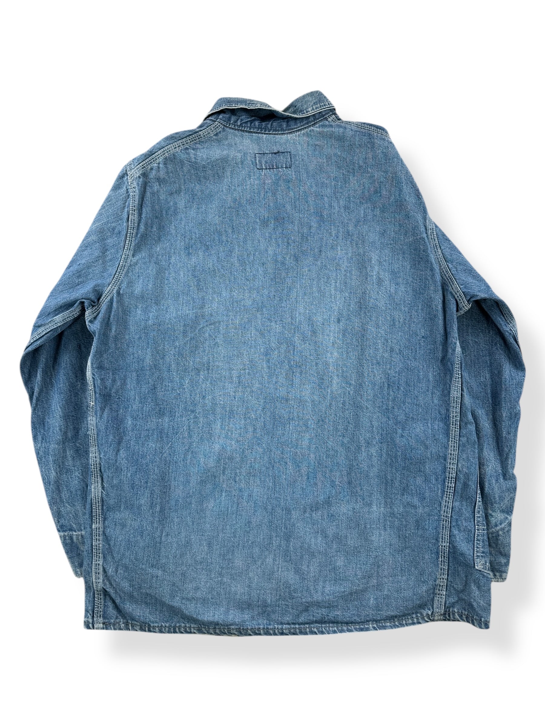 Back of Vintage Osh Kosh Denim Chore Coat SZ 42