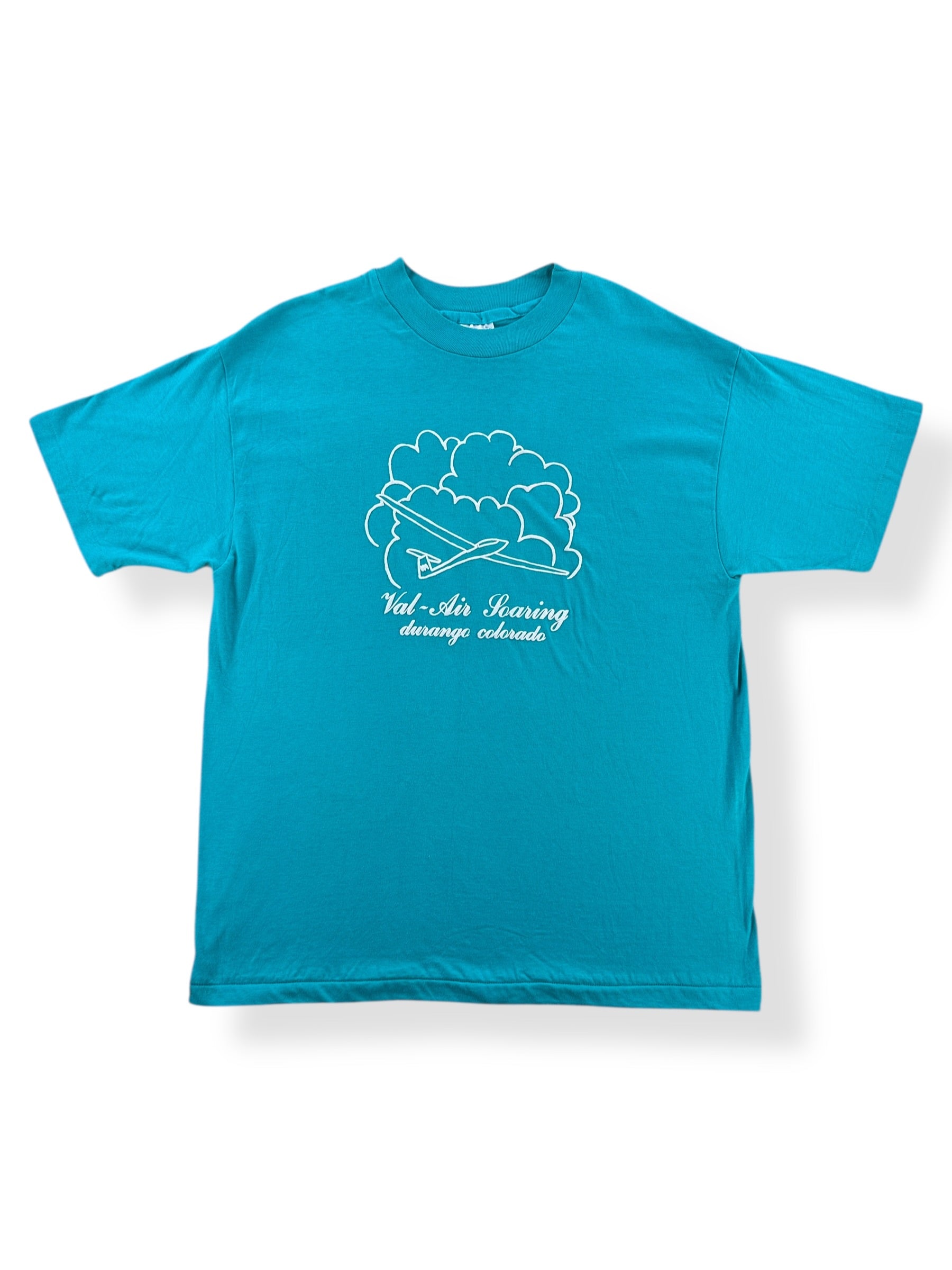 Front of Vintage Puffy Print Val-Air Tee SZ L