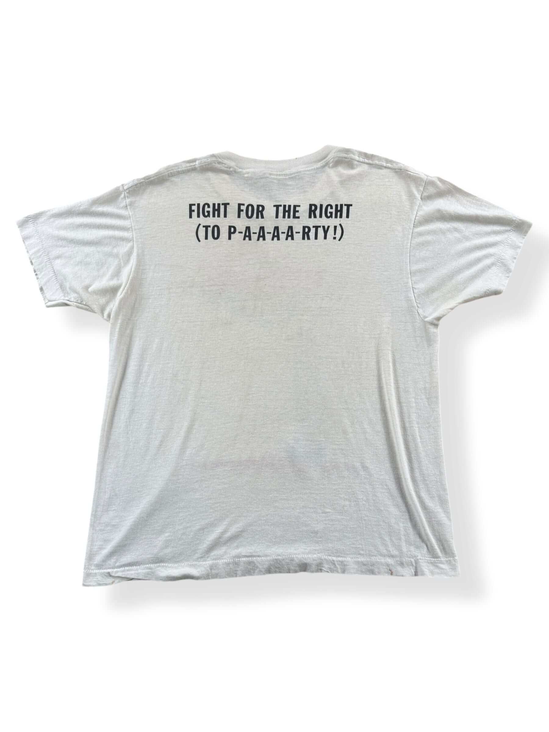 Rear View of Vintage Beastie Boys Licensed to Ill Tee SZ L