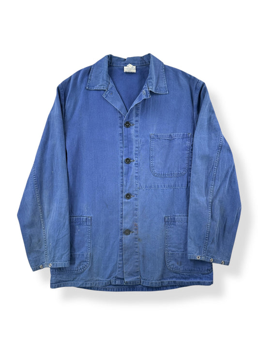 Front of Vintage Sanfor HBT French Chore Coat SZ L