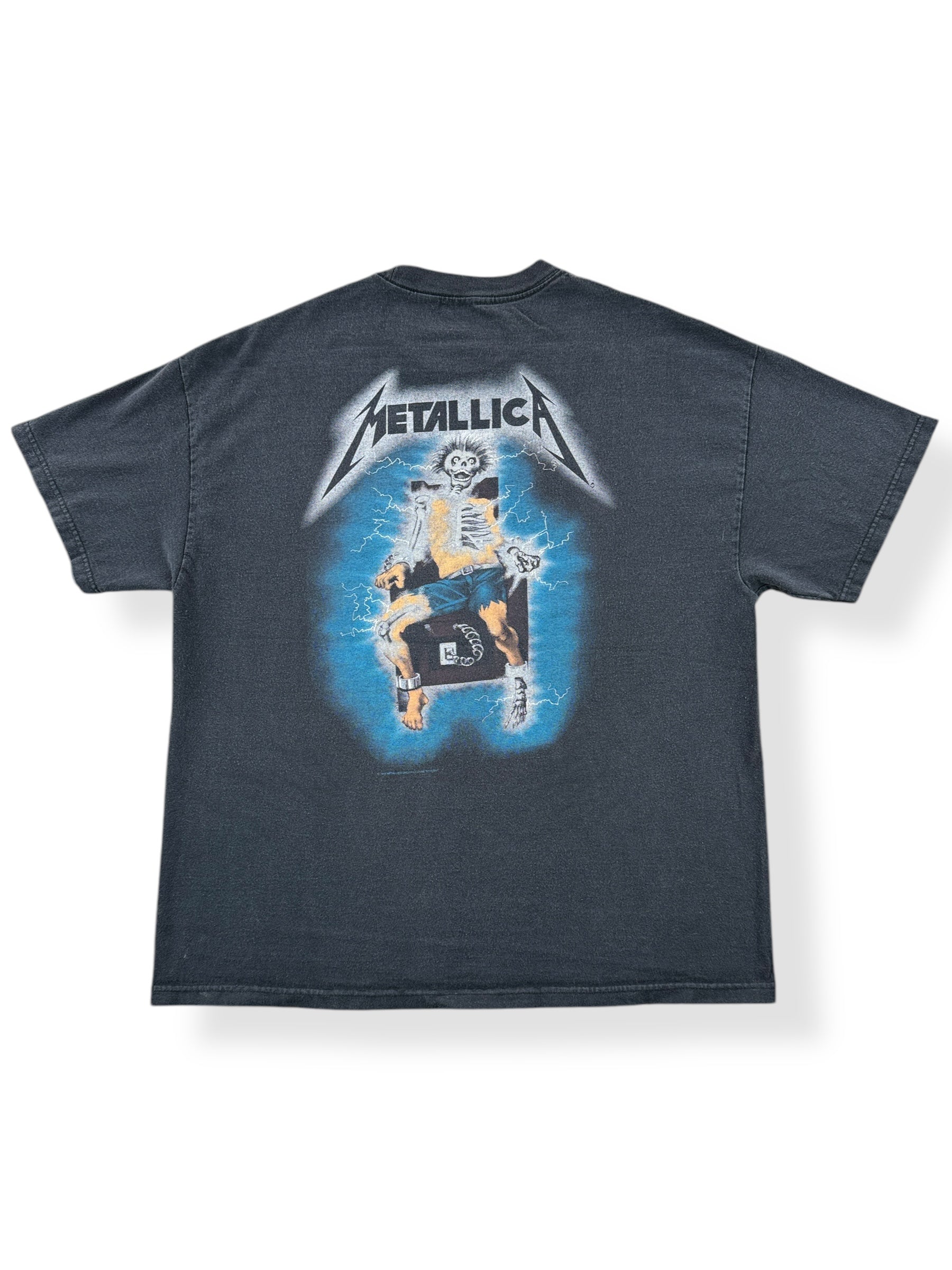 Back of Vintage 1994 Metallica Ride the Lightning Tee SZ XL