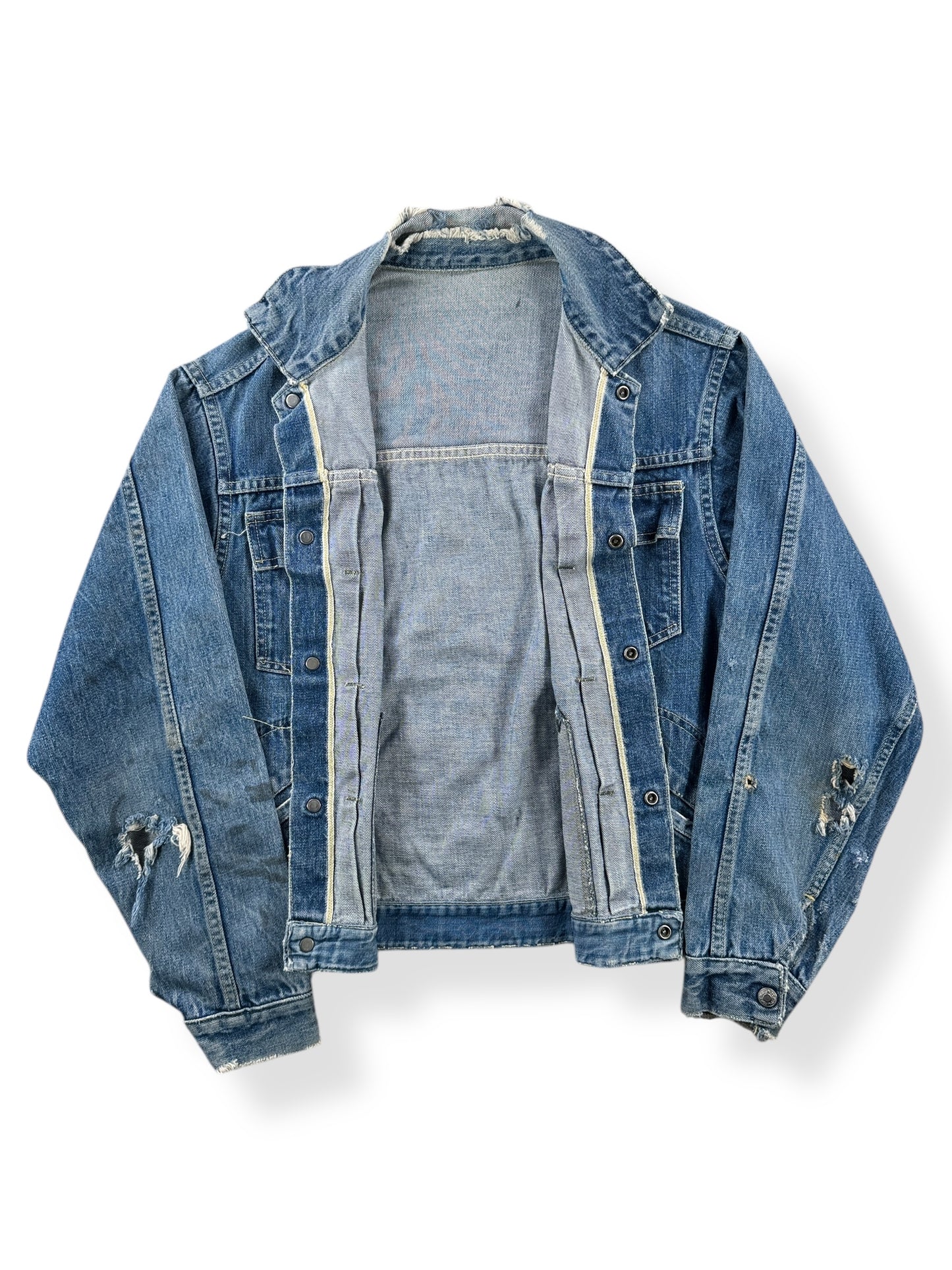 Inside of Vintage Selvedge Penney's Foremost Jacket SZ S AS IS