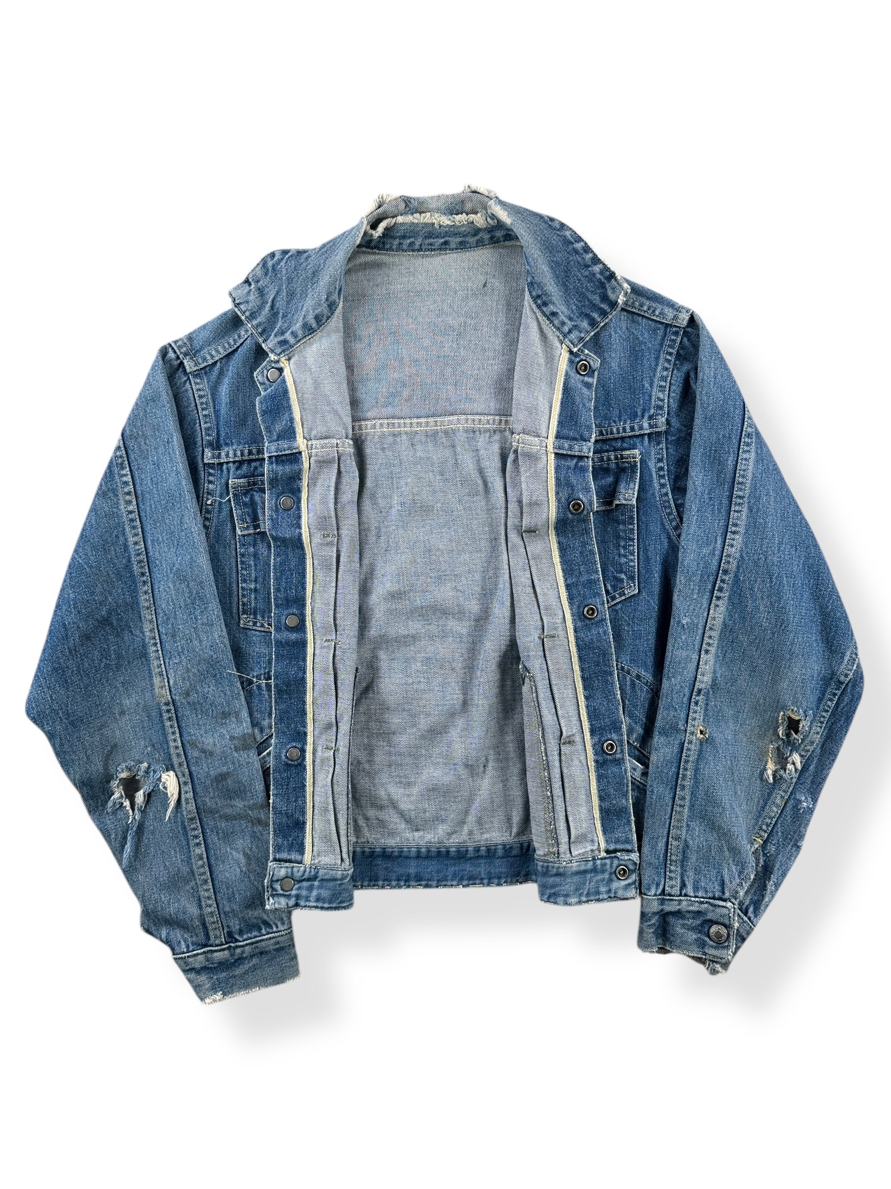 Inside of Vintage Selvedge Penney's Foremost Jacket SZ S AS IS