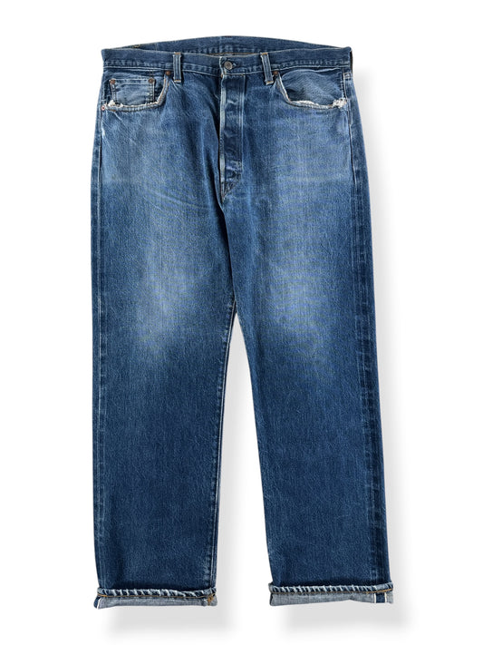 Front of Vintage LVC Selvedge 501 Jeans W39