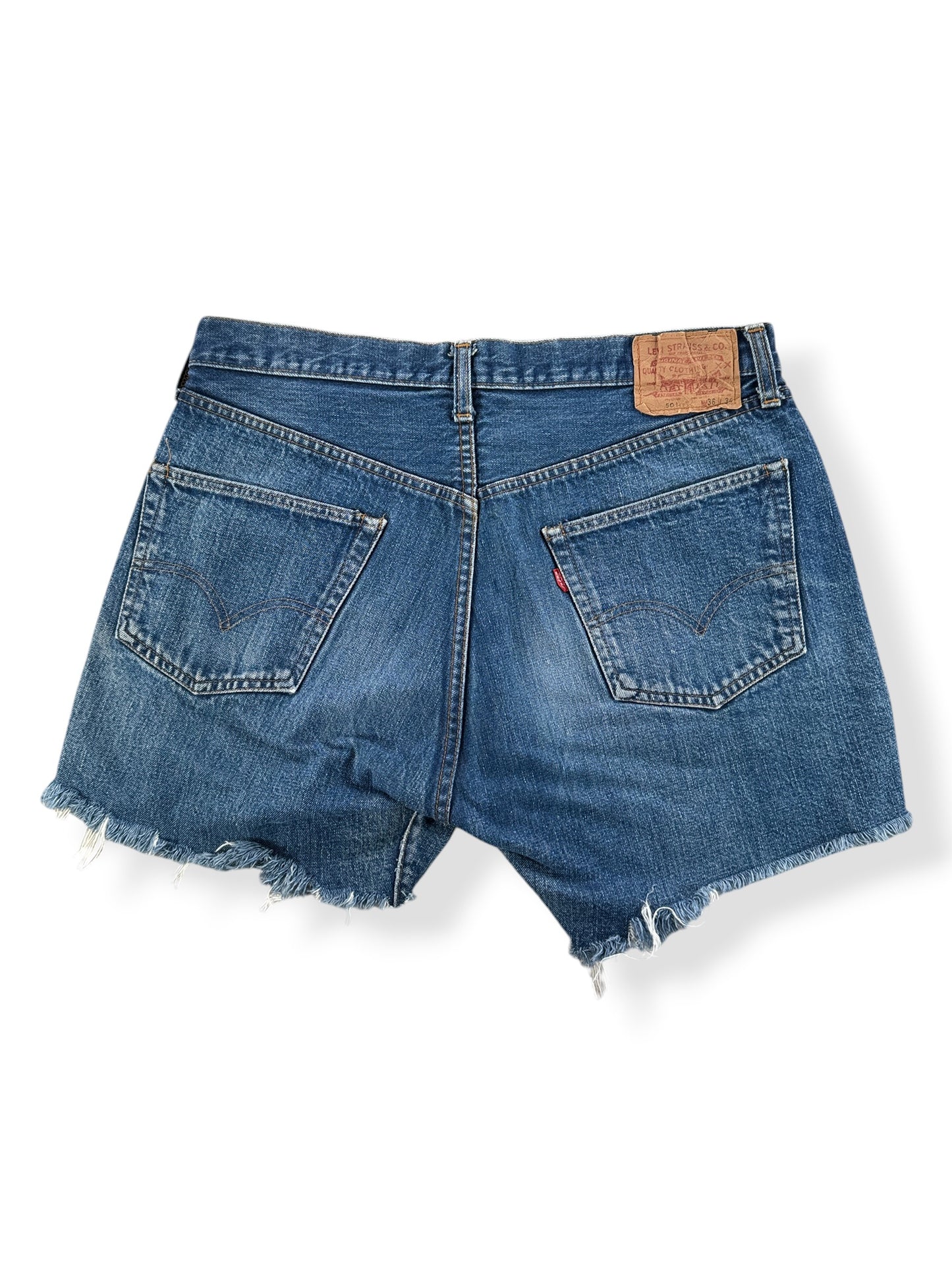 Back of Vintage Big E Levis Cut Offs W36" (Fits W33")