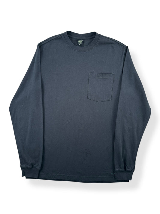 Front of Filson Long Sleeve Black Tee SZ M