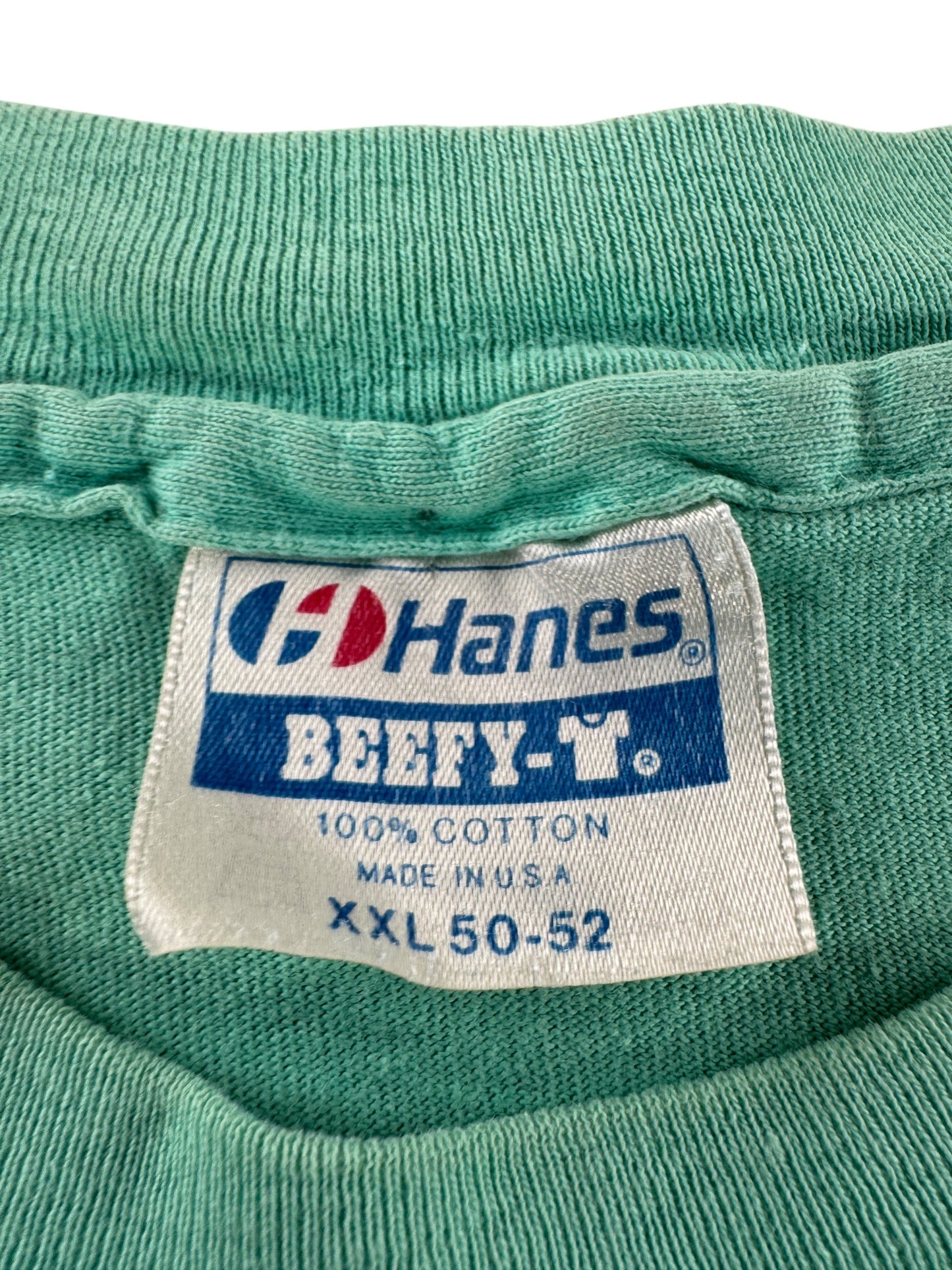Tag on Vintage Misty Teal Blank Tee SZ XXL (Fits XL)