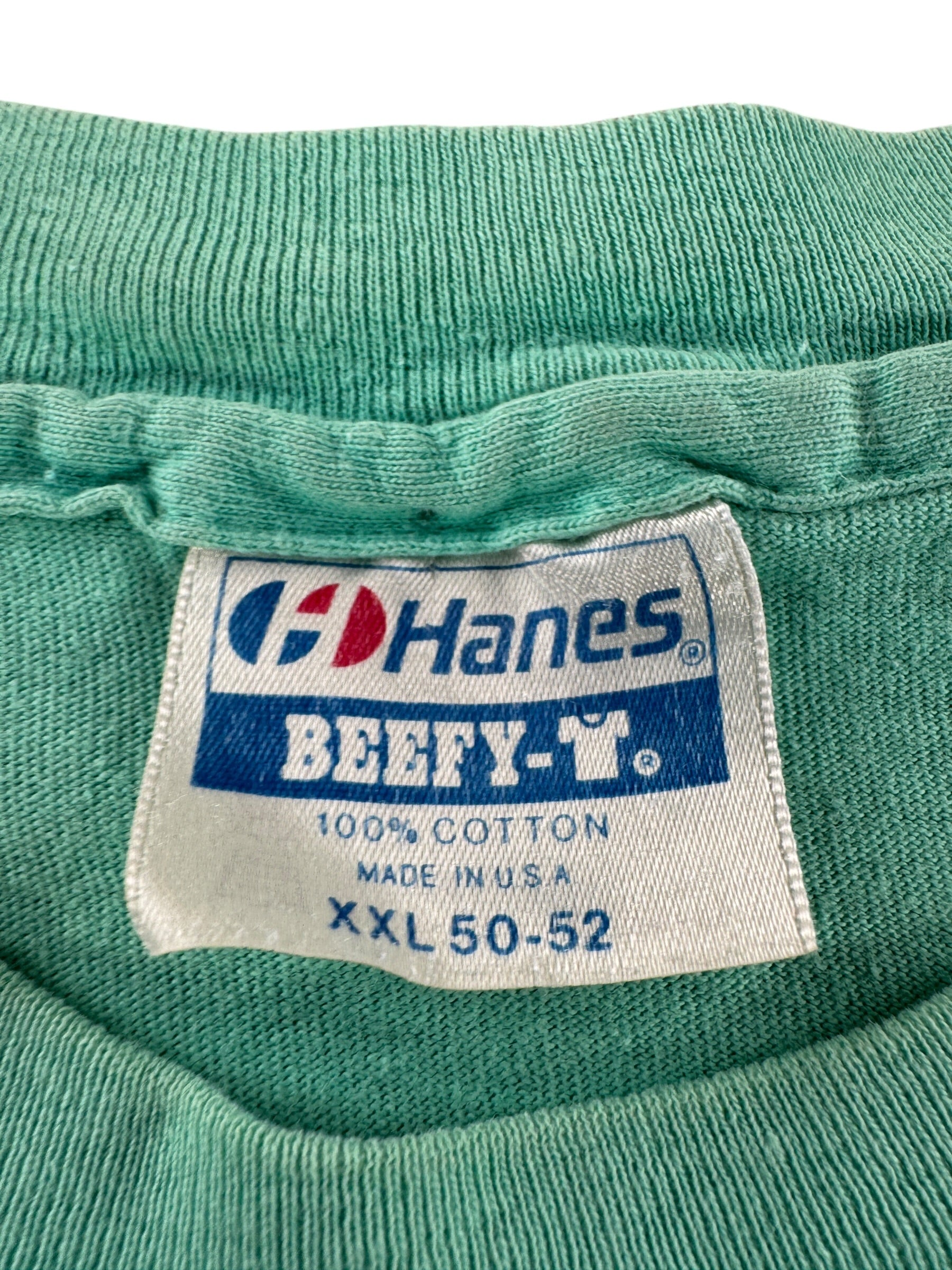 Tag on Vintage Misty Teal Blank Tee SZ XXL (Fits XL)