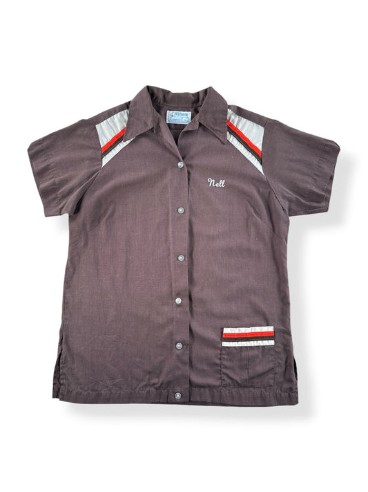 Front of Vintage Easy Rollers Hilton Bowling Shirt SZ 34