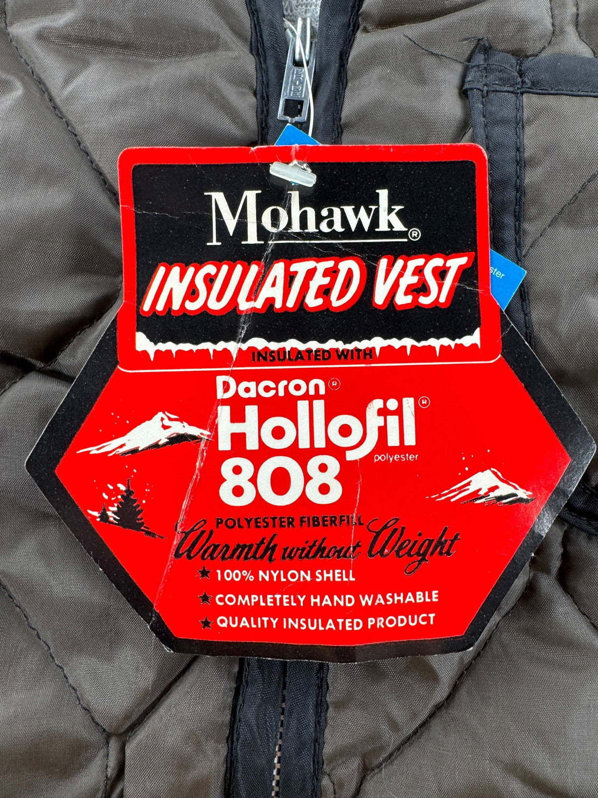 Original hang tags on Vintage NOS Mohawk Dacron Vest SZ M