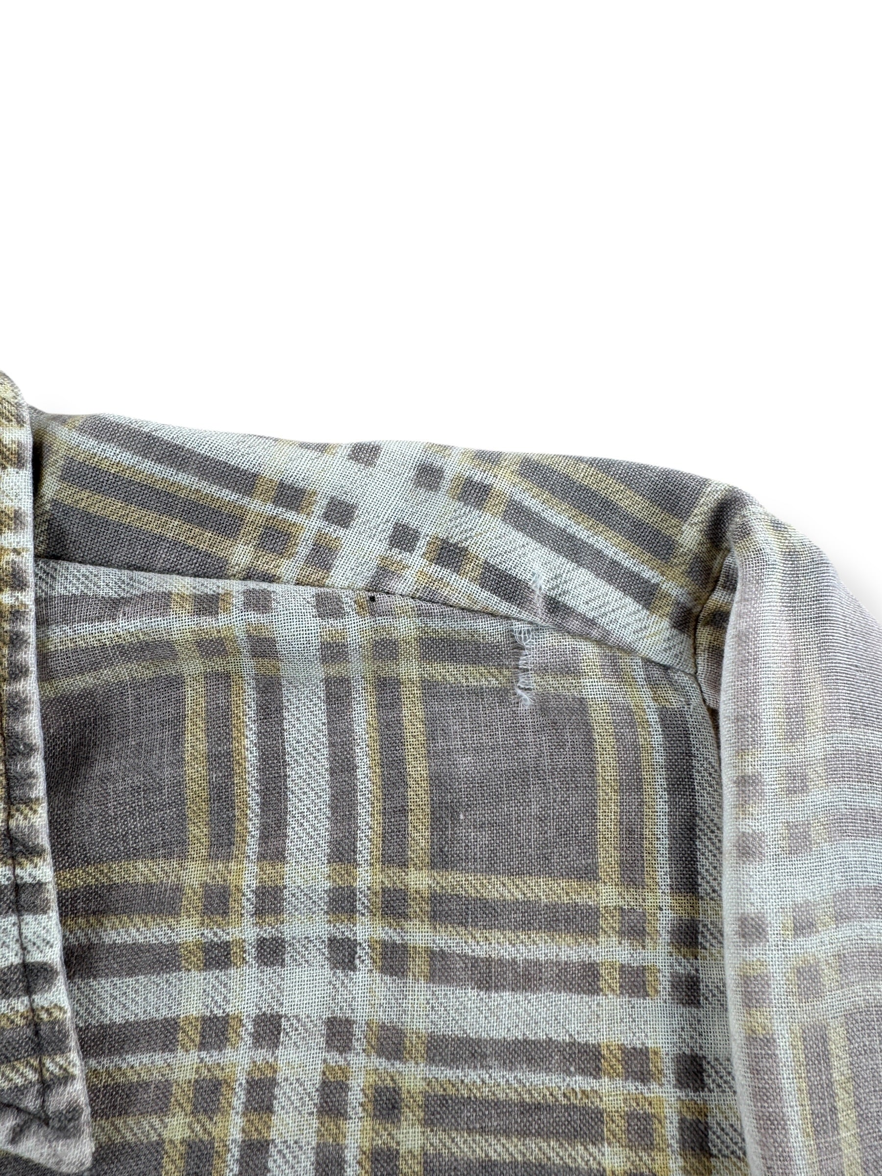 Wear on Vintage Wrangler Sheer Flannel SZ L