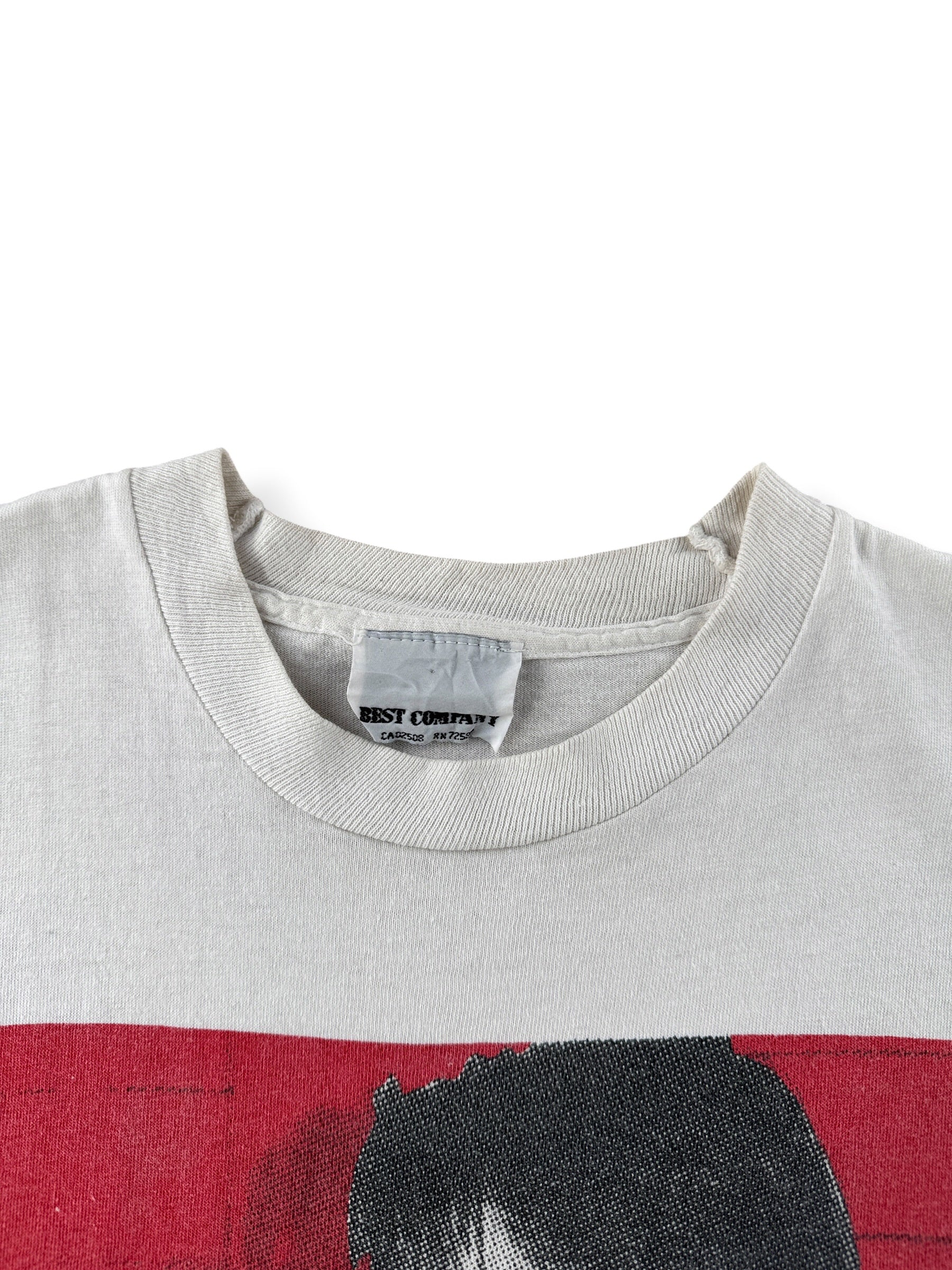 Collar on Vintage Best Company Lovers Tee SZ M