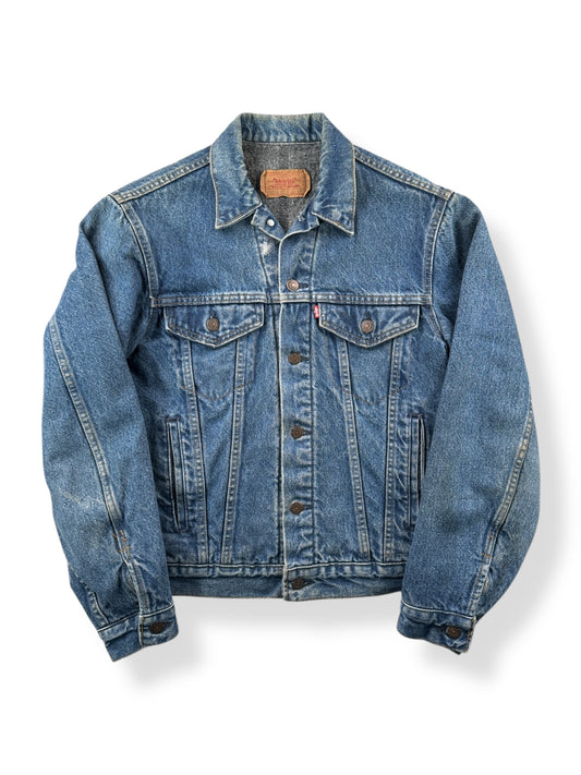 Front of Vintage Levis 4-Pocket Blanket Lined Trucker Jacket SZ 38