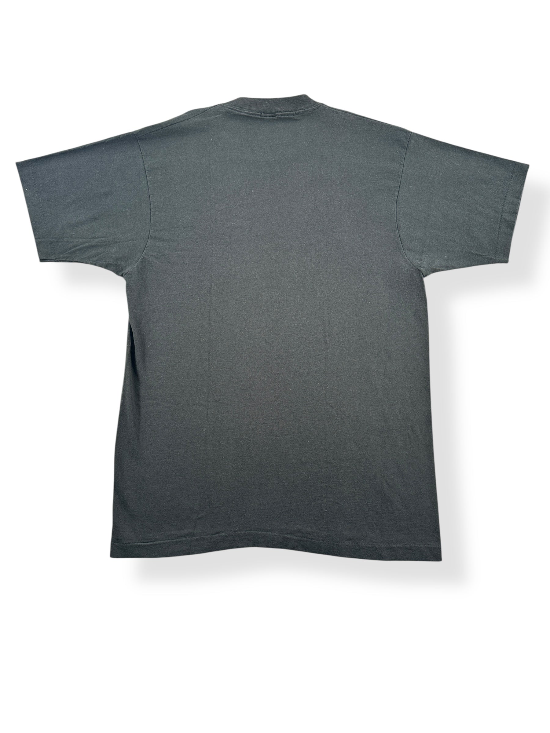 Back of Vintage NOS Bob Wills Black Tee SZ XL