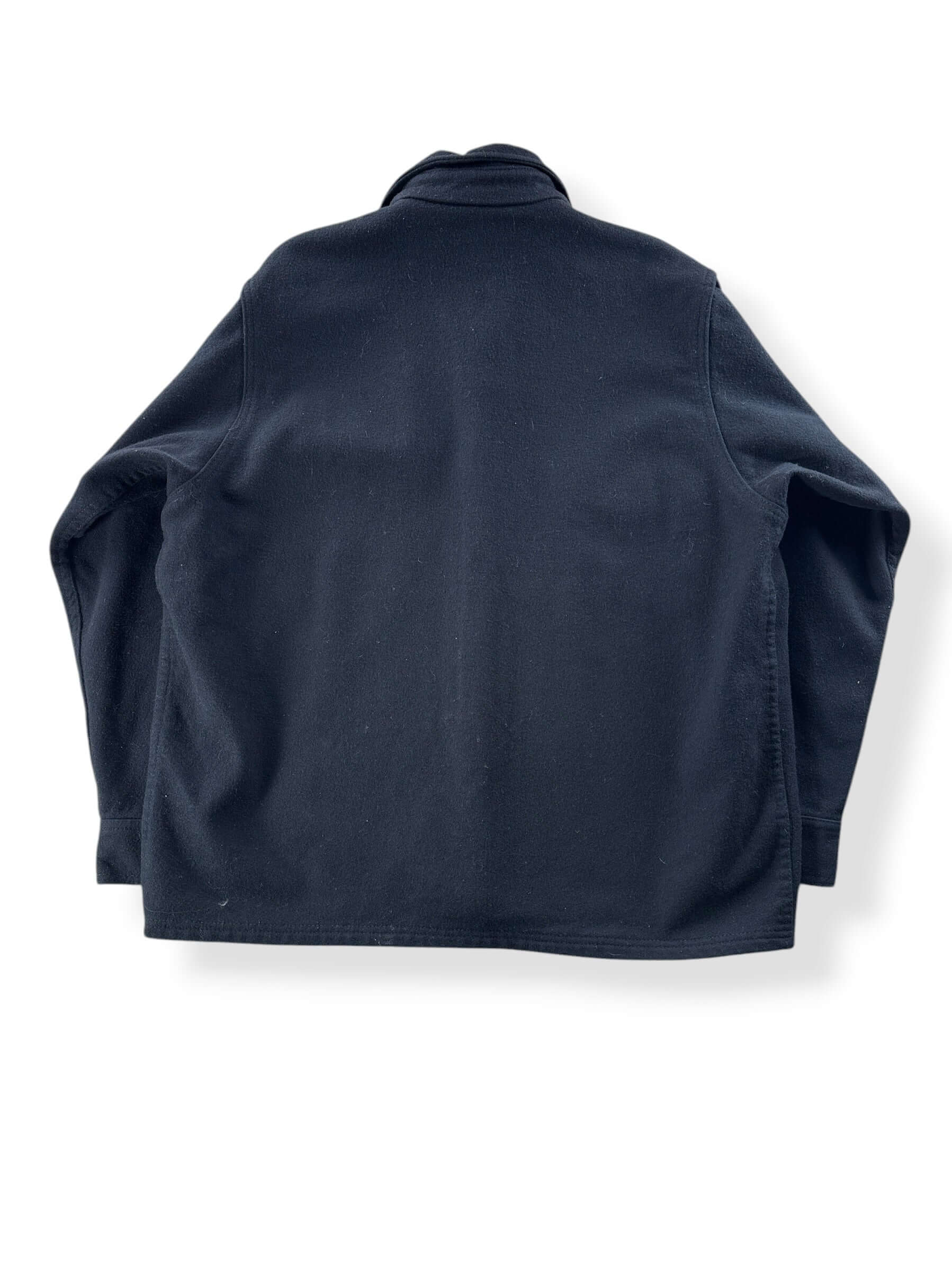 Back of Filson Navy Jac Shirt SZ 46