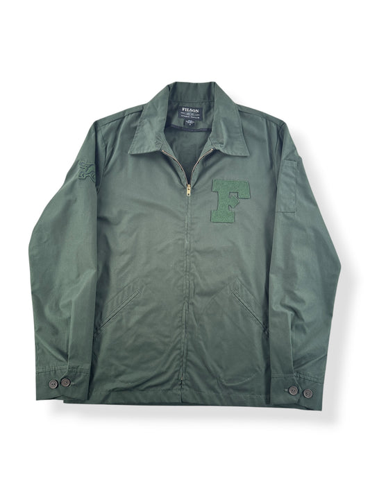 Front of Filson Grounds Crew Ebbets Field Light Jacket SZ M