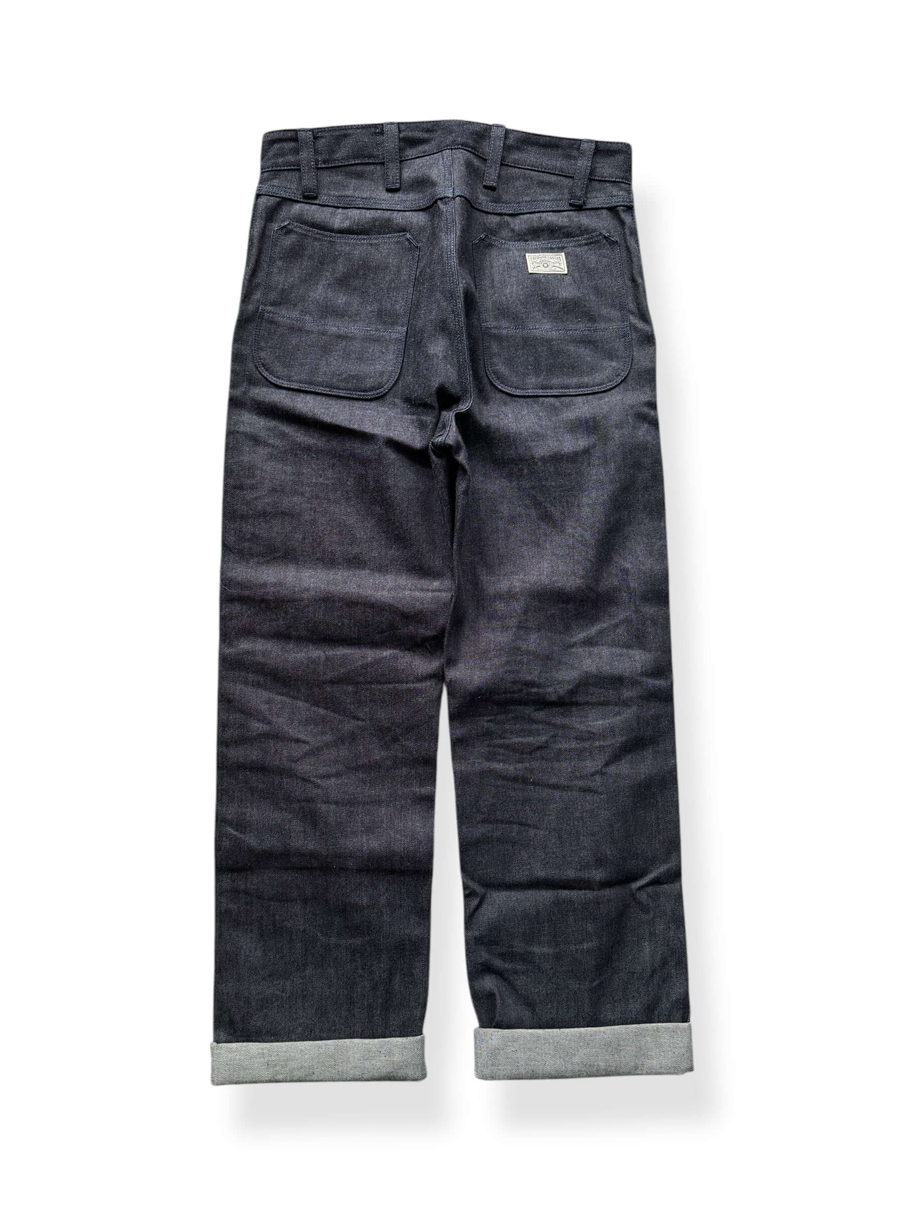 Back of Freenote Ortega Pant 11 oz Denim W33