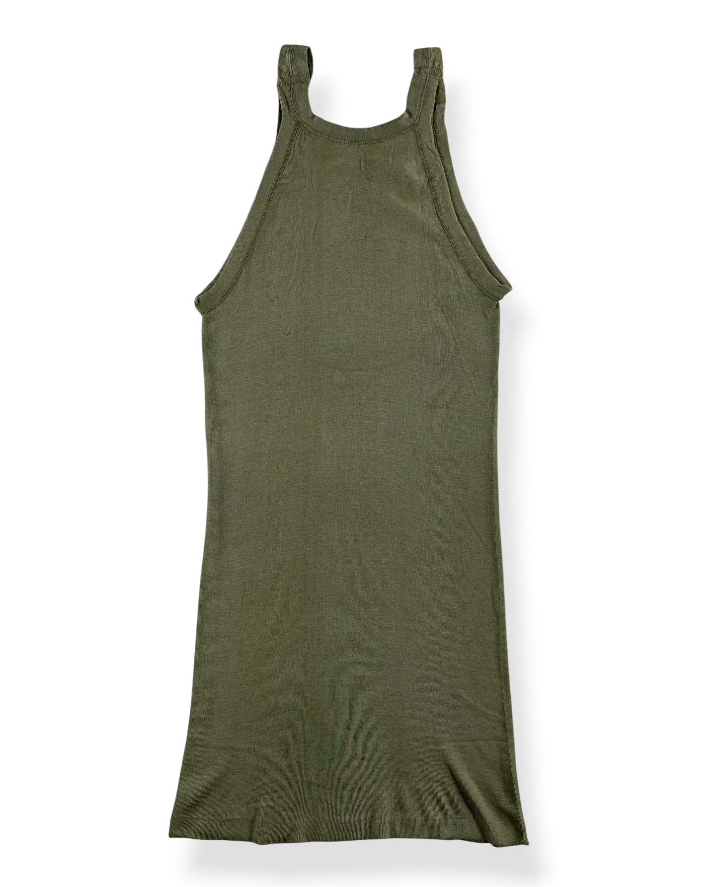 Back of Vintage 40s Deadstock Military Undershirt Tank Top SZ S