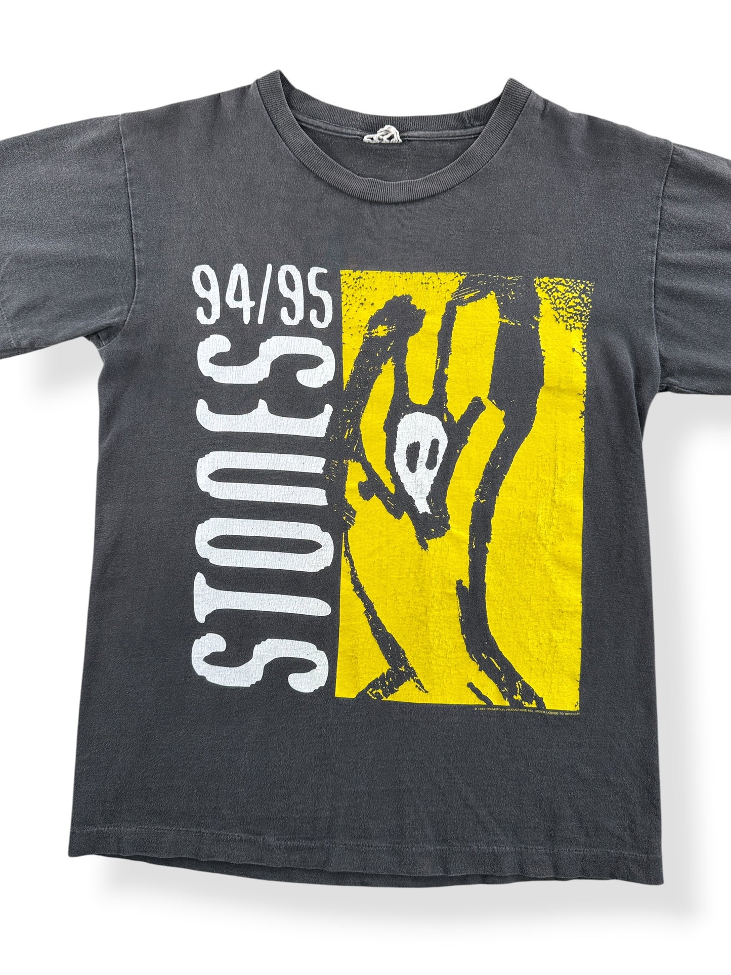 Close up of front on Vintage 94/95 Rolling Stones North American Tour Tee