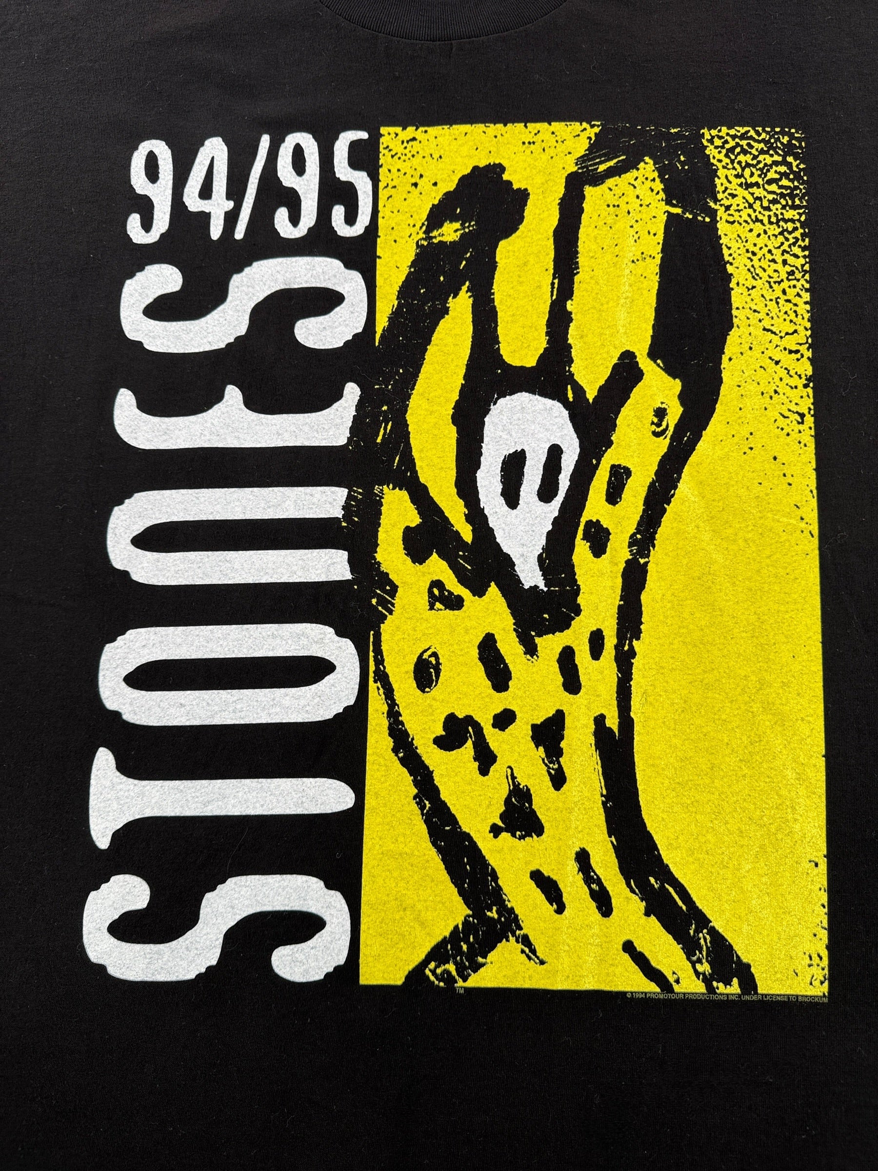 Graphic of Vintage Rolling Stones Voodoo Tour 94-95 Tee SZ XL