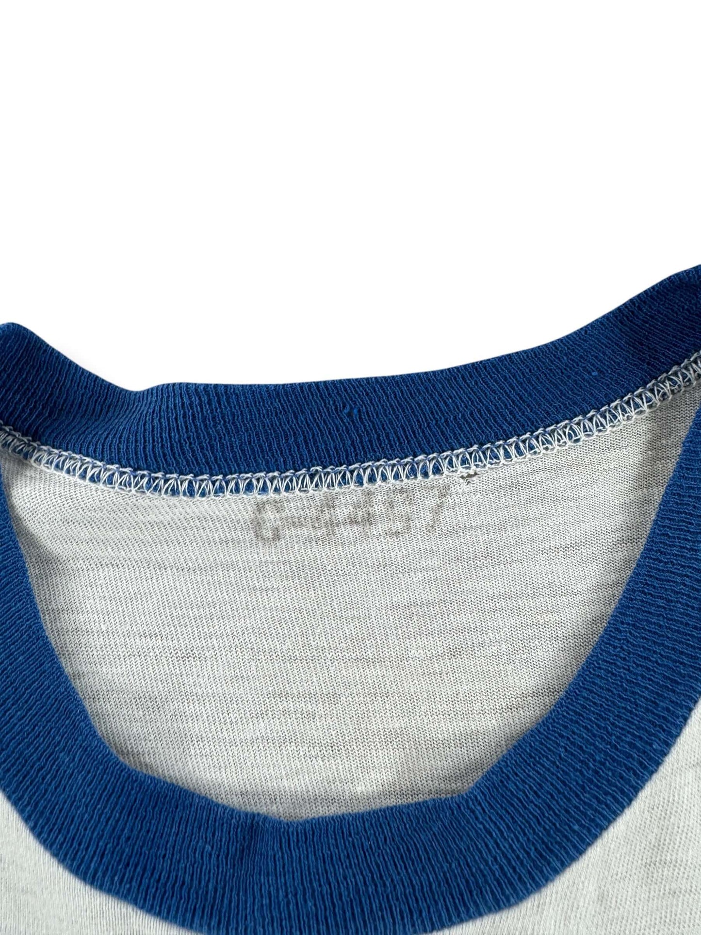 Missing Tag on Vintage USAF Waterprint Ringer Tee SZ M