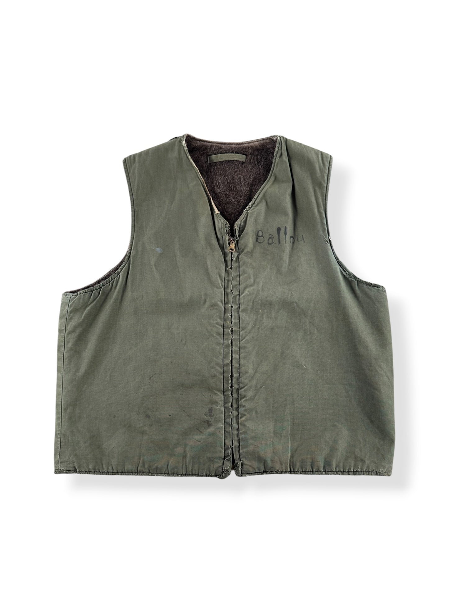 Front of Vintage WW2 Era Deck Vest SZ M
