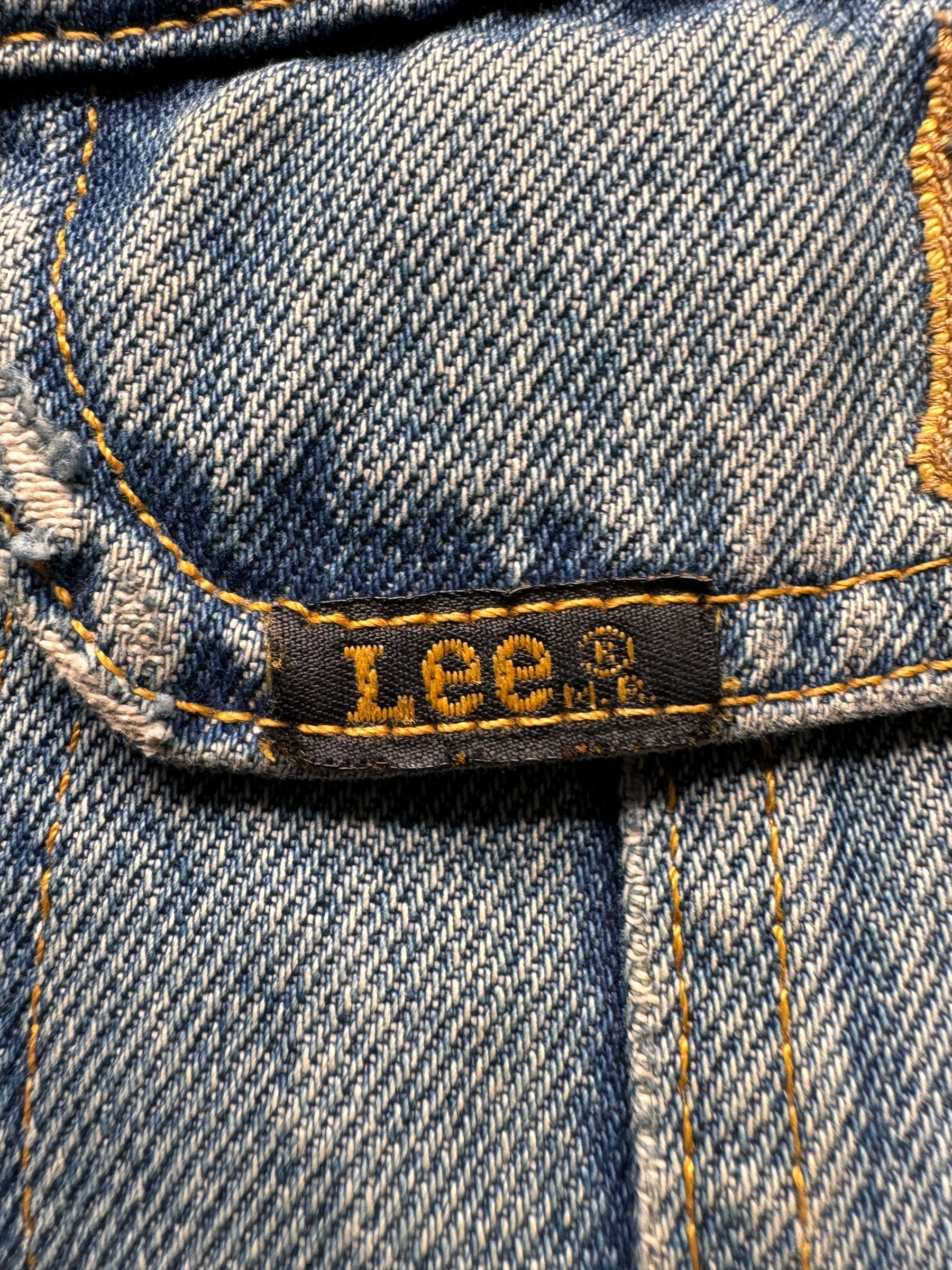 pocket tag on Vintage 80s Era Lee Storm Rider SZ 46