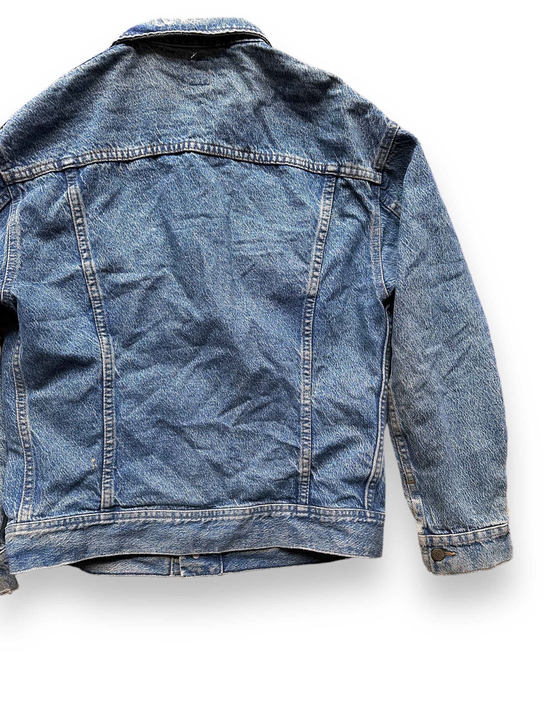 Right Rear View of Vintage Lee 101-J Denim Jacket SZ XL | Vintage Denim Workwear Seattle | Seattle Vintage Denim