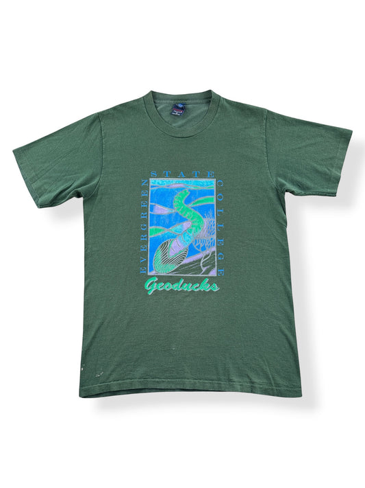 Front Vintage Evergreen State College Geoducks Tee SZ M