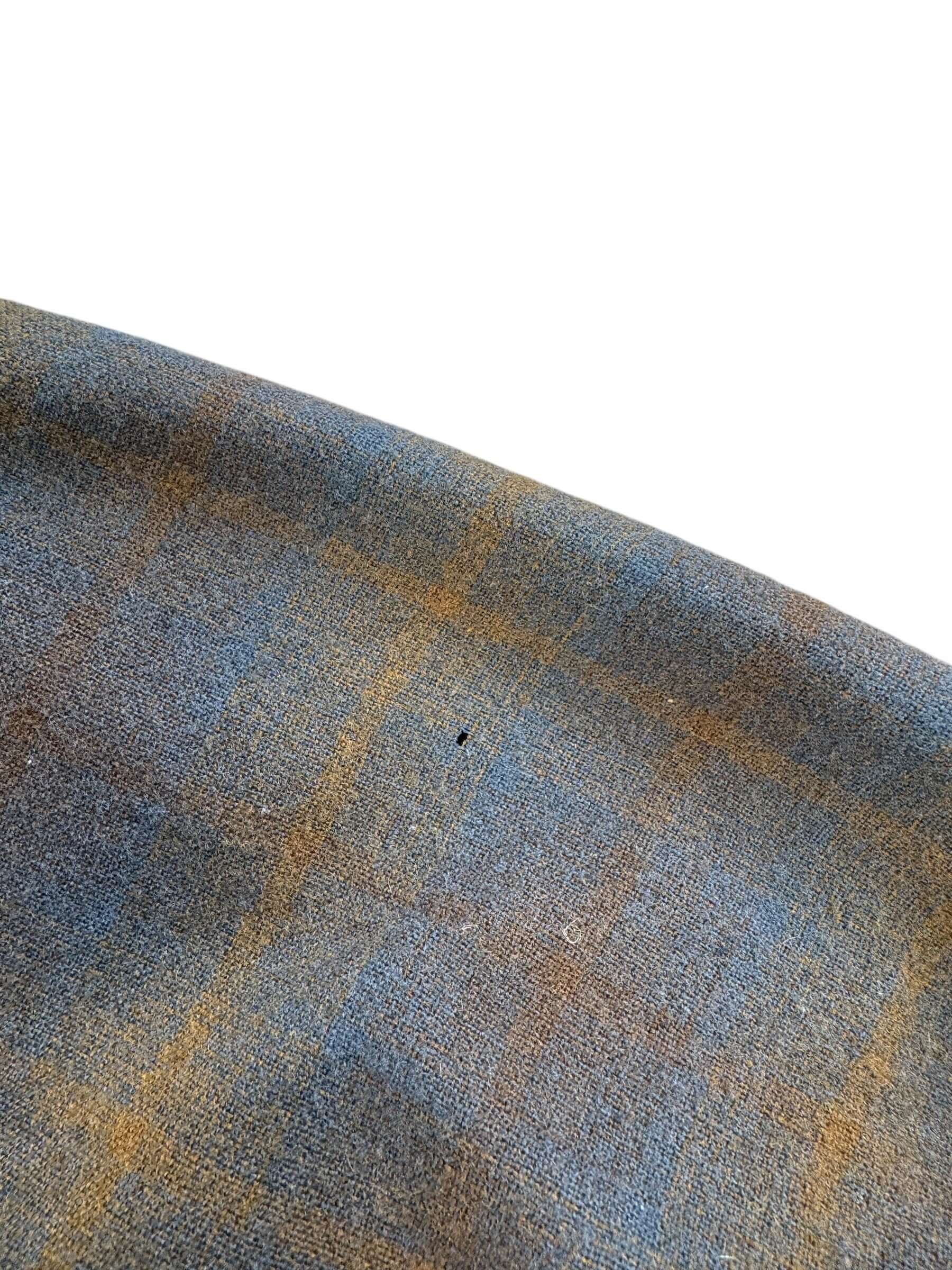 Hole on Vintage 50s/60s Era Pendleton Short Sleeve Shadow Plaid Flannel SZ M