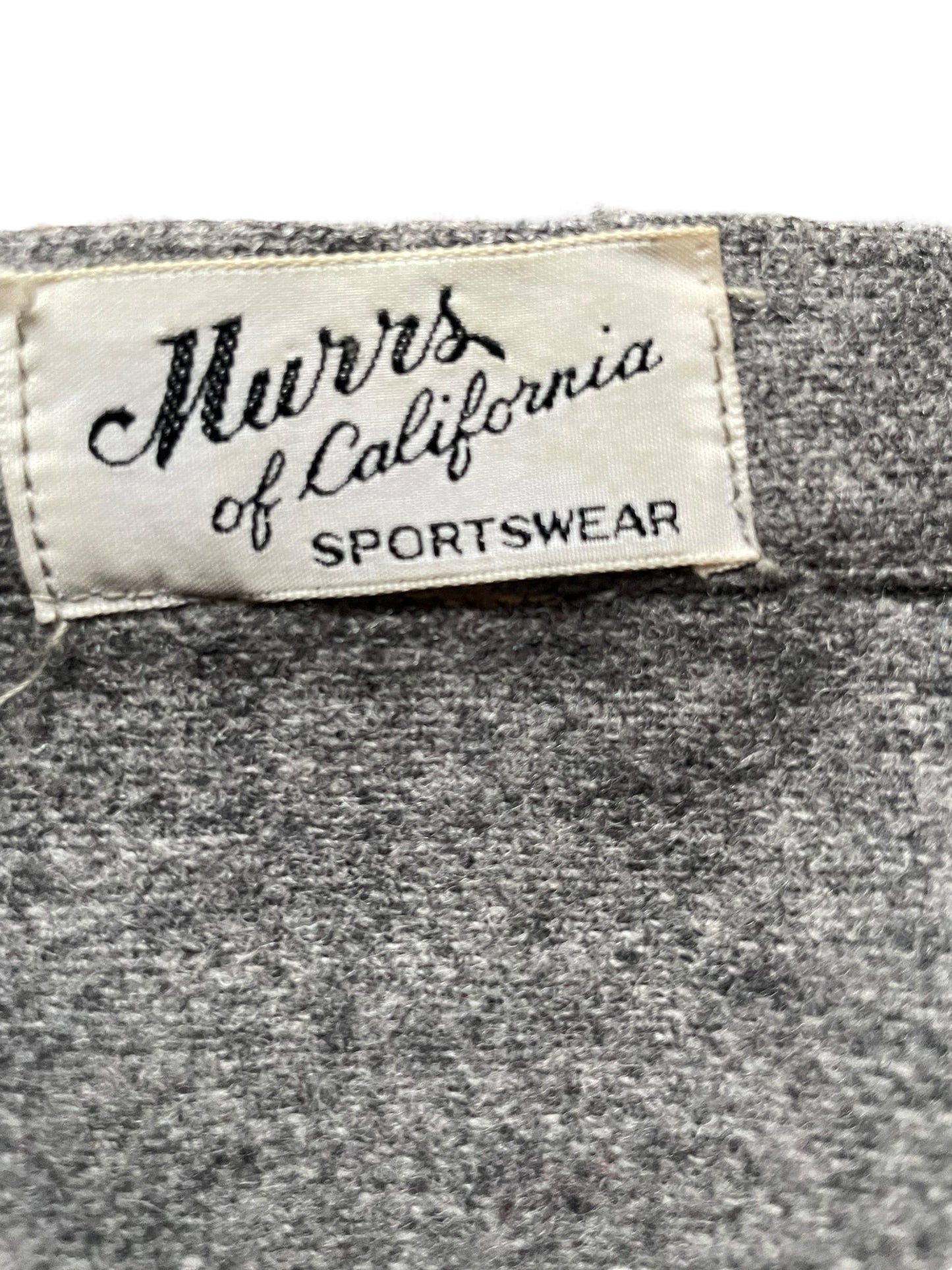 Tag view of Vintage 1940s Grey Wool Skirt with Cool Pockets SZ S | Seattle True Vintage | Barn Owl Ladies Vintage