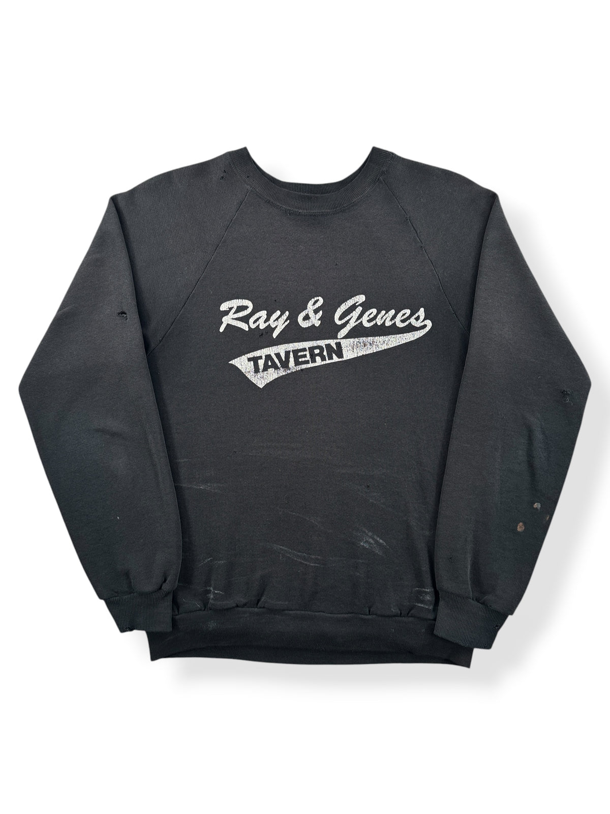 Front of Vintage Ray & Gene's Tavern Crewneck SZ M (Fits S)