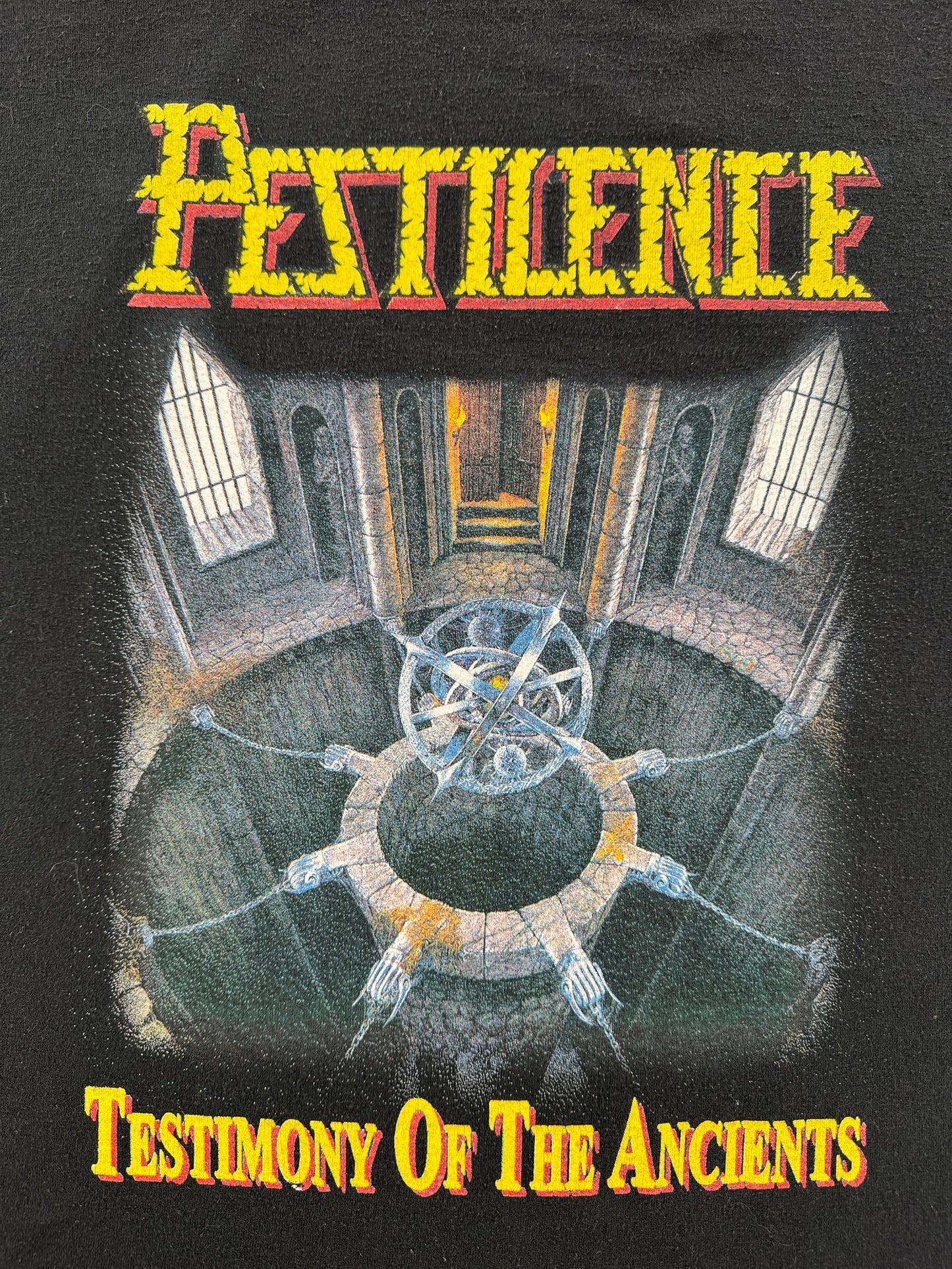 Graphic of Vintage Pestilence '91-'92 Tour Tee SZ L
