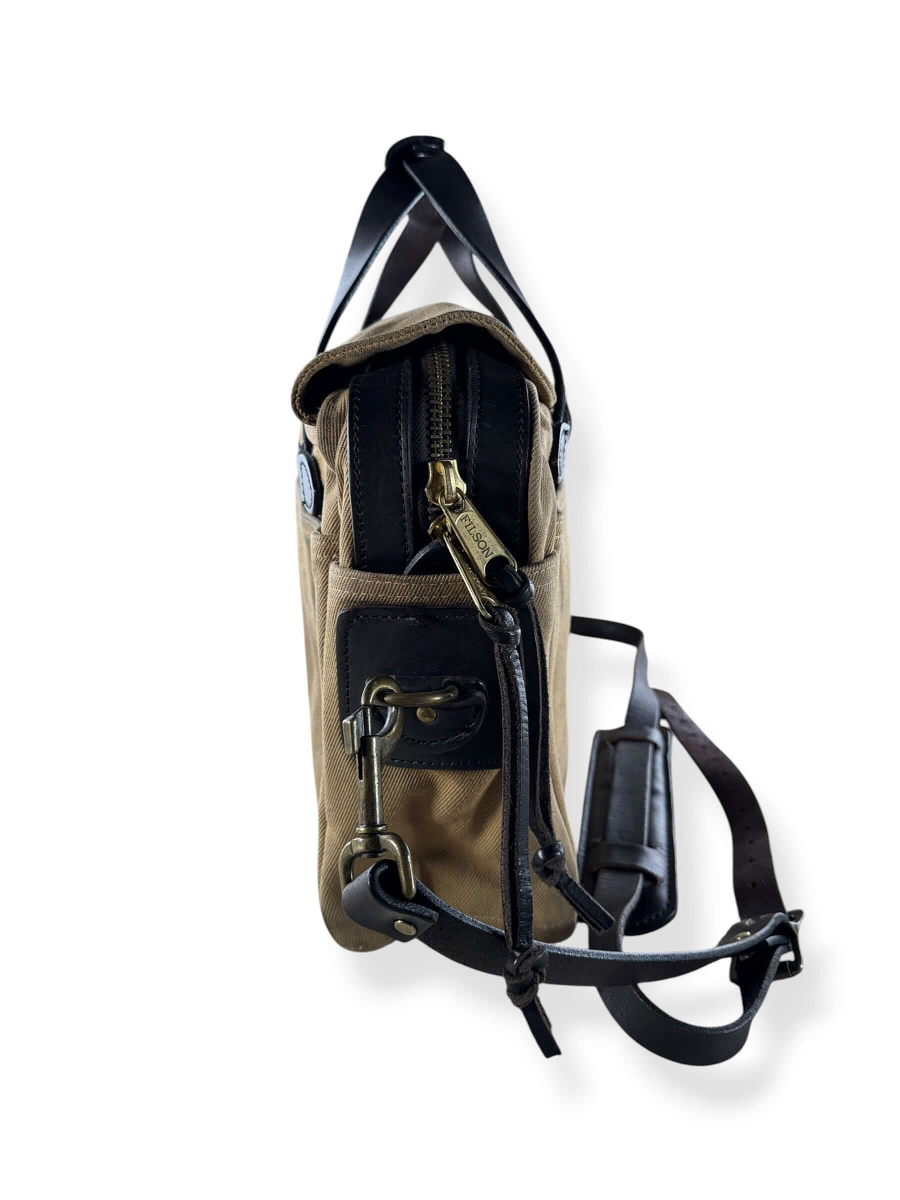 Side of Filson Rugged Twill Briefcase Style 257