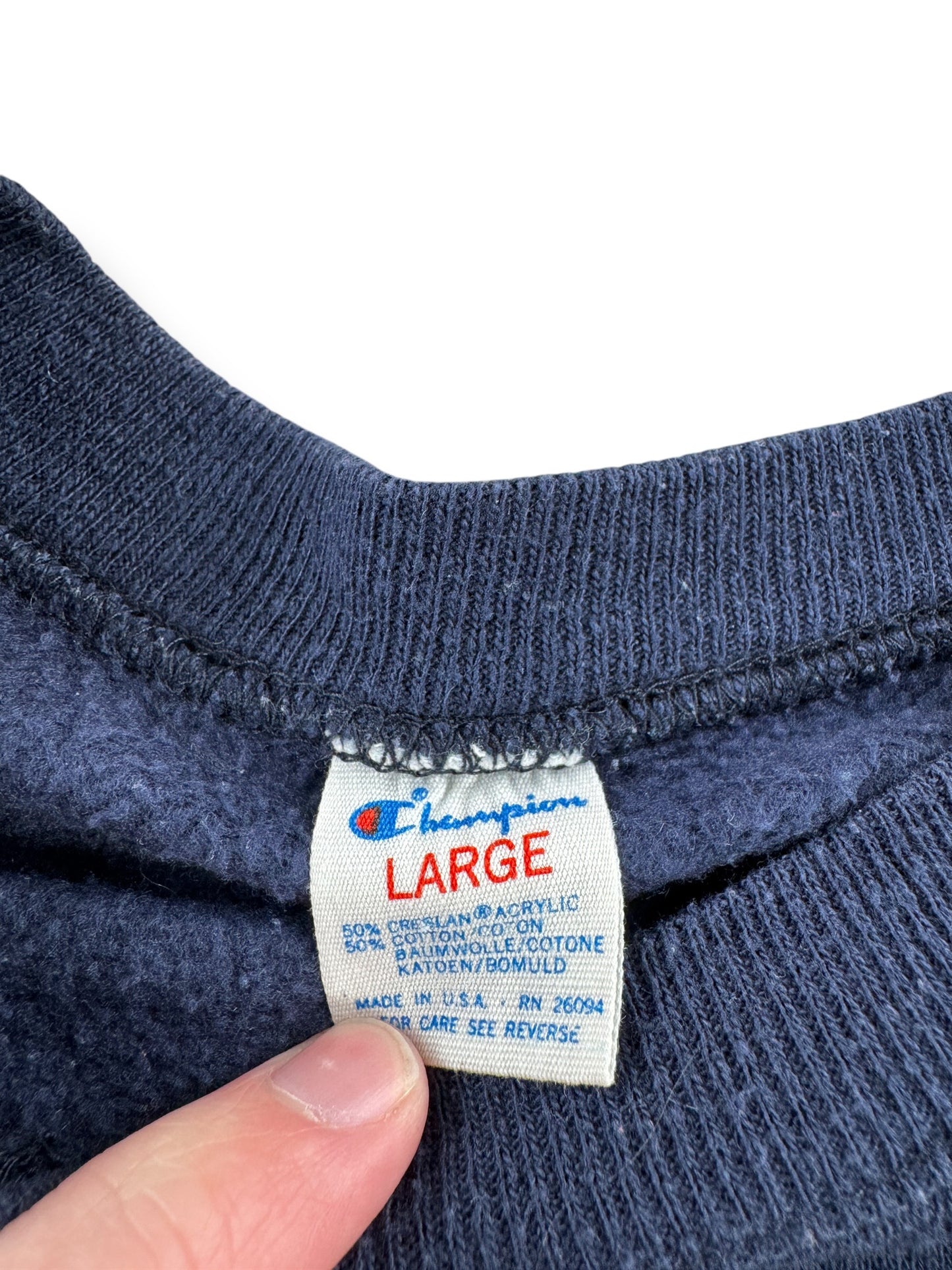 Tag on Vintage 80s Champion UW Crewneck SZ L (Fits M)