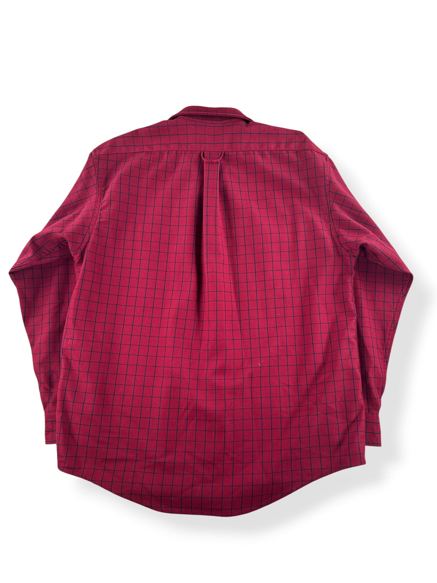 Back of Filson Red Guide Shirt SZ L