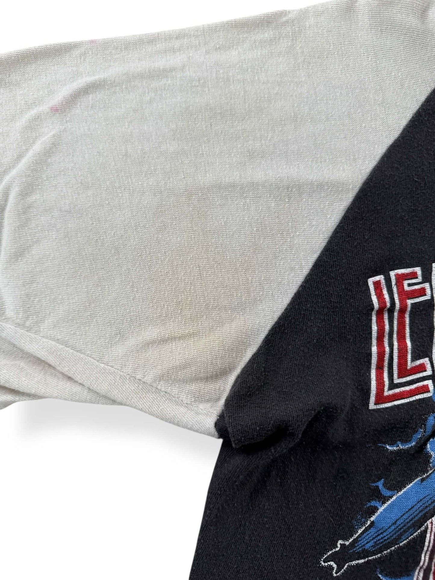 Discoloration on Vintage Led Zeppelin Cropped Raglan Tee SZ M